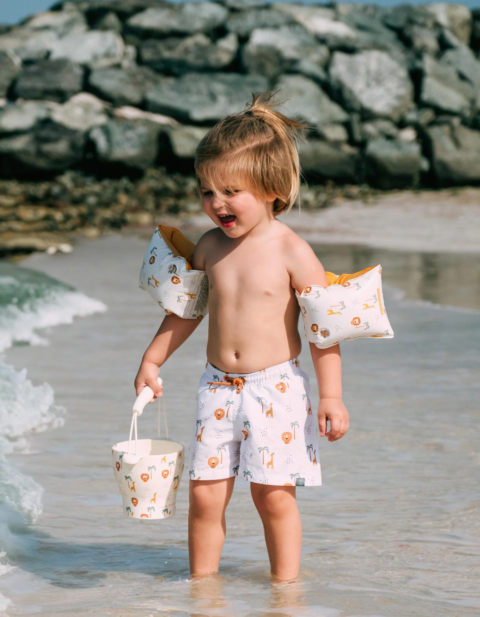Inflatable Swimming Armbands Swim Essentials Jungle 0-15Kg/0-2Y