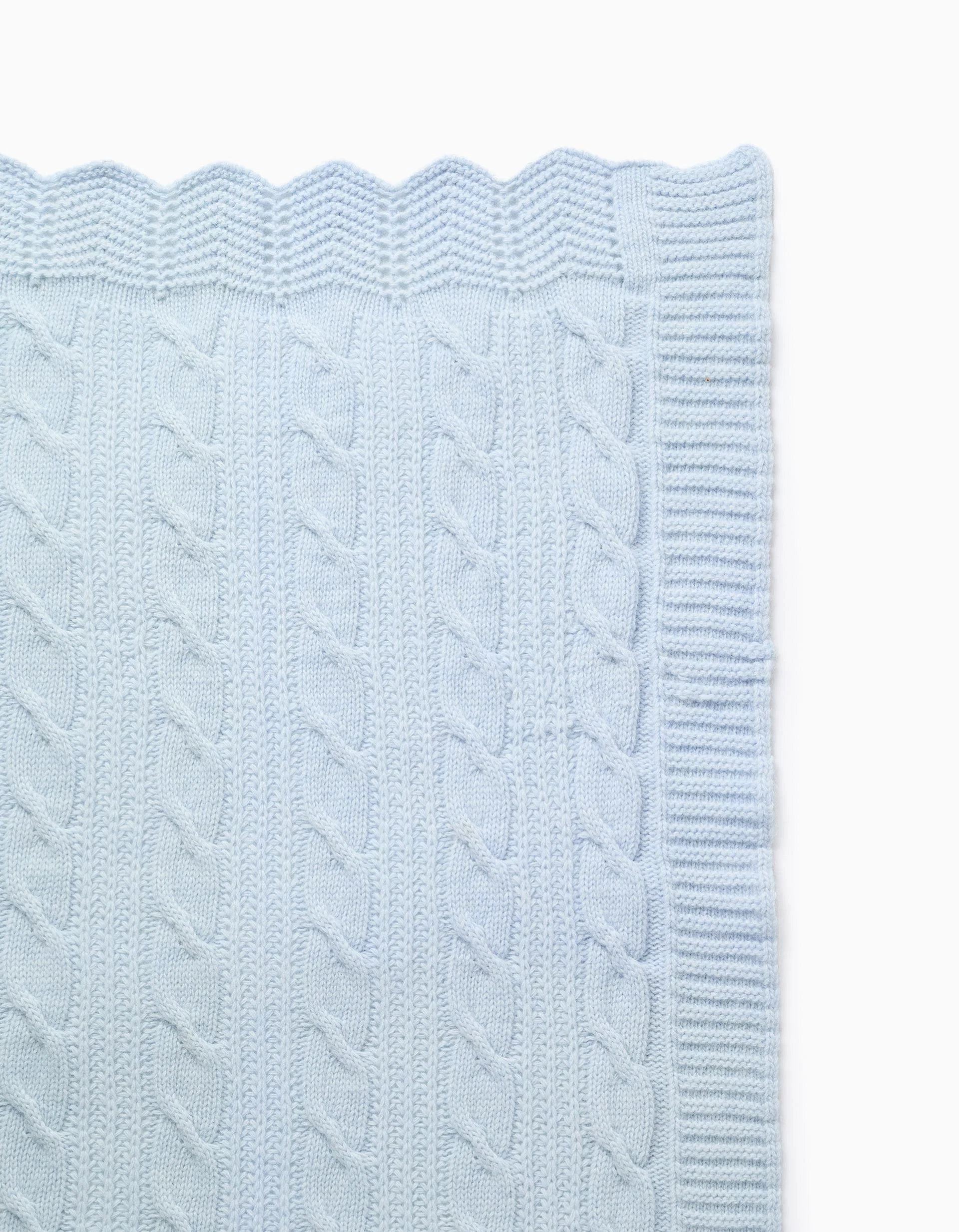 Wool Blanket 75x100 cm Kinderland, Blue