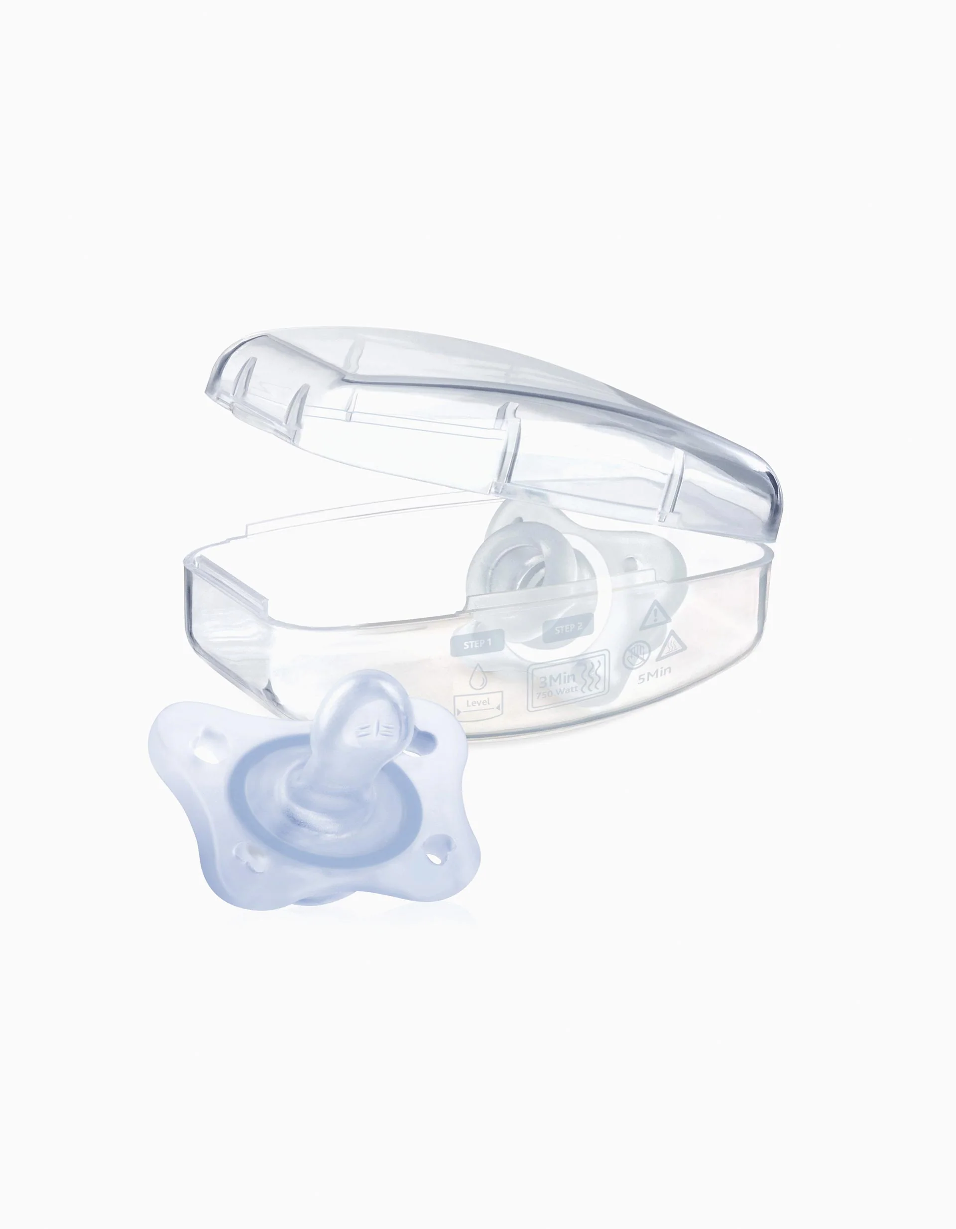 2 Chicco Mini Soft Soothers 0-2M, Blue