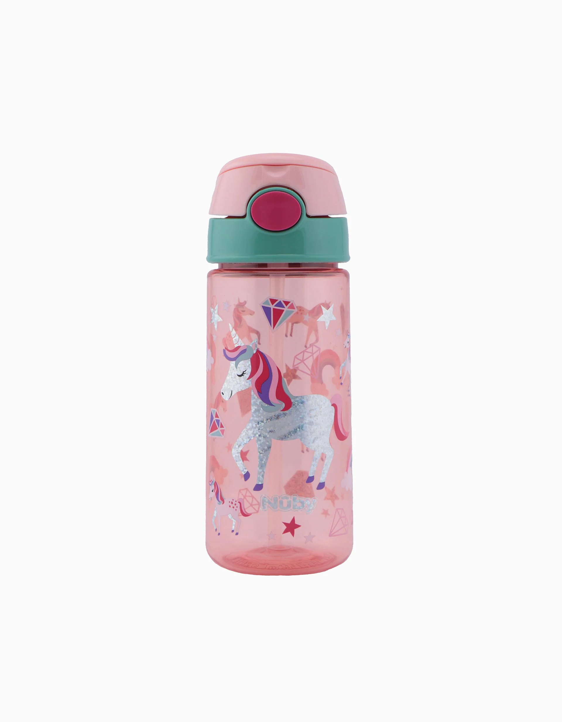 Nuby Straw Learning Cup 540Ml 36M+, Pink Green