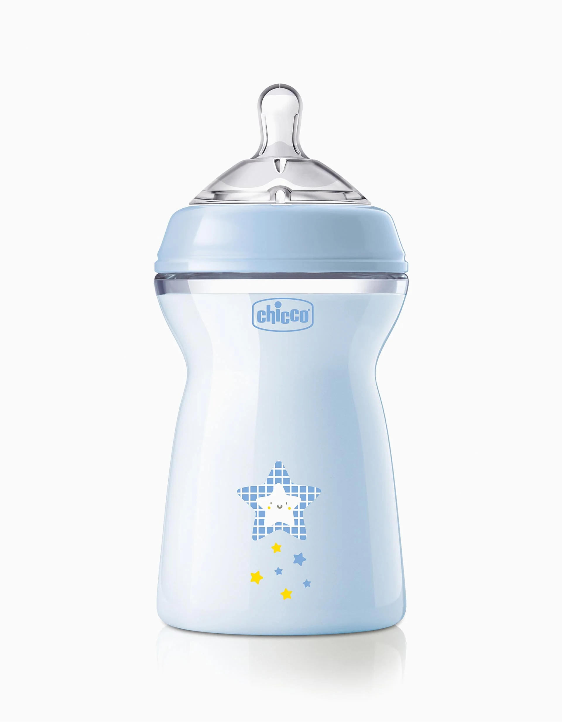 Bottle 330Ml NaturalFeeling Blue 6M+ Chicco