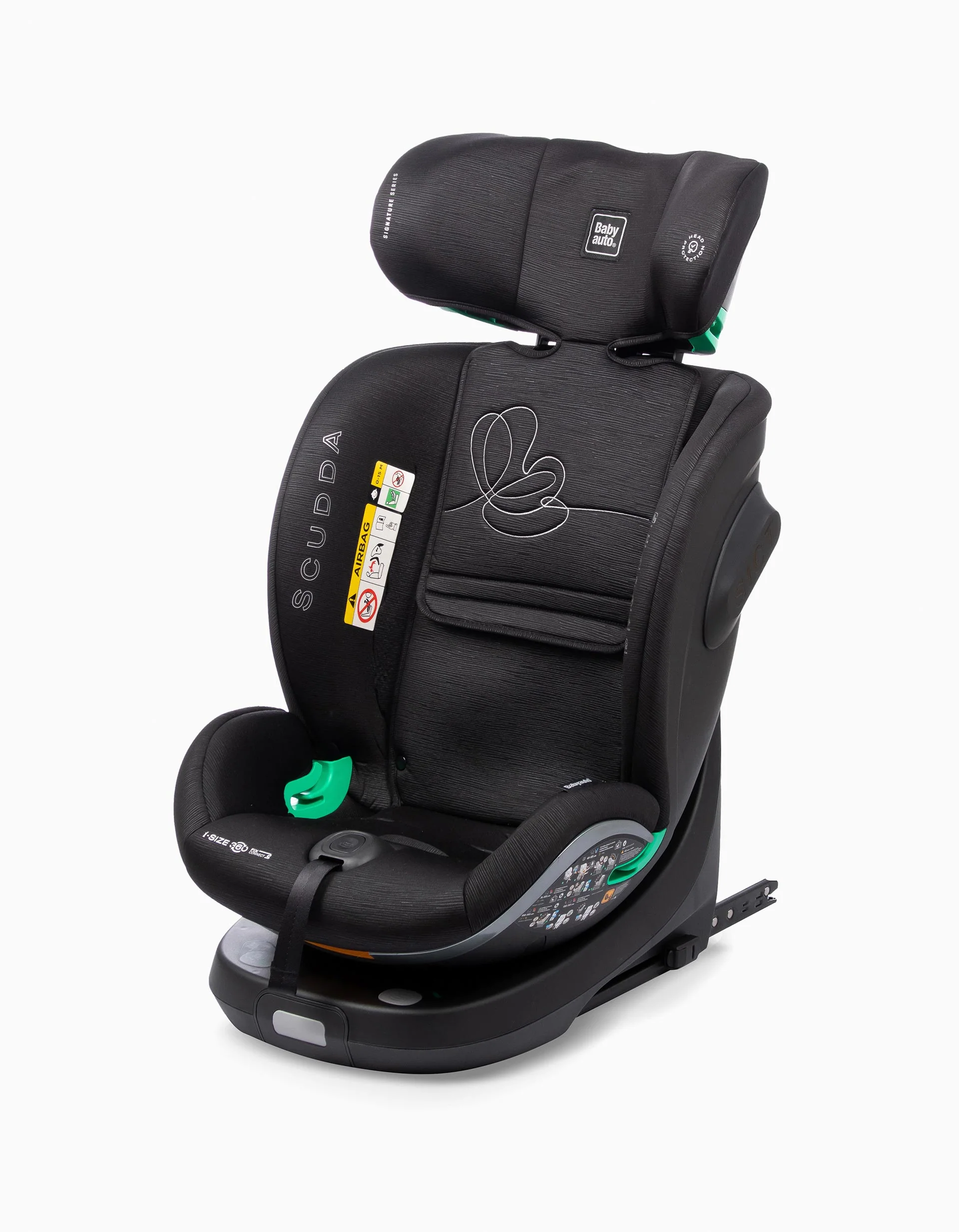 Car Seat I-Size Babyauto Scudda Fix SL (40-150), Black