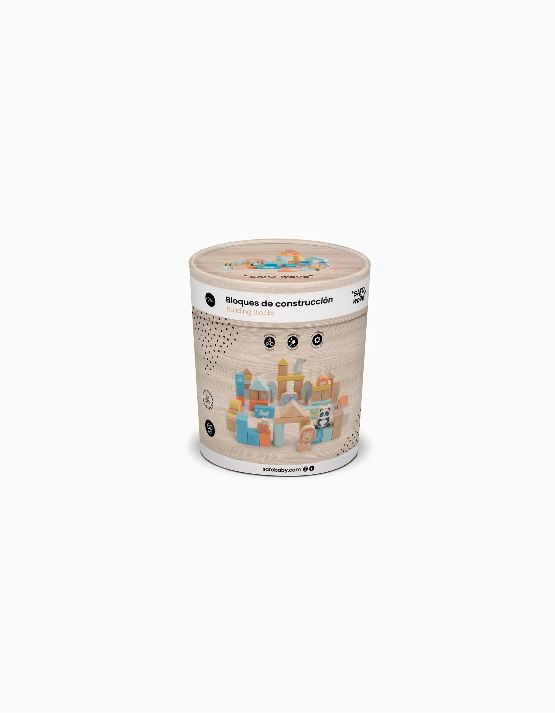Saro Wooden Building Blocks 18M+
