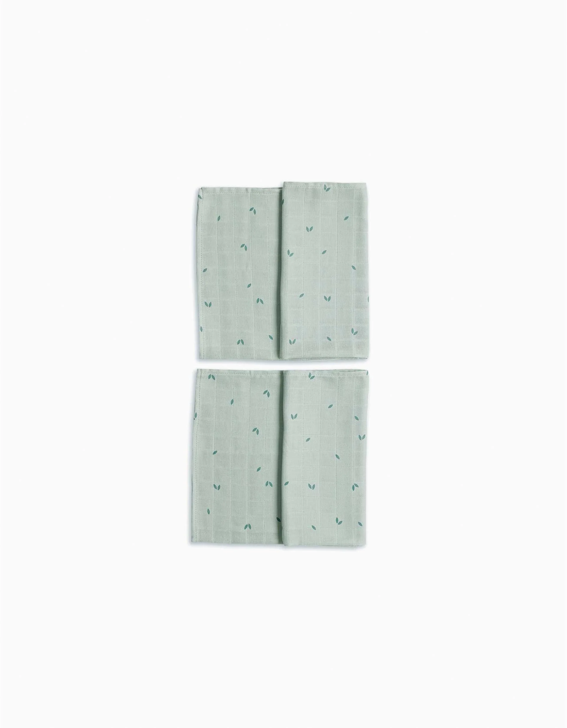 Pack 2 Muslin Squares Gloop! 70X70Cm, Green