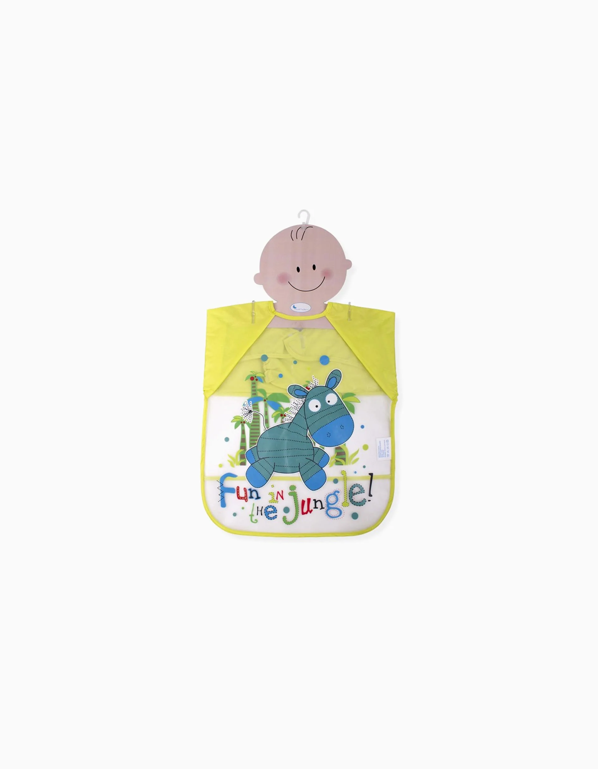Waterproof Bib with Sleeves Interbaby, Yellow