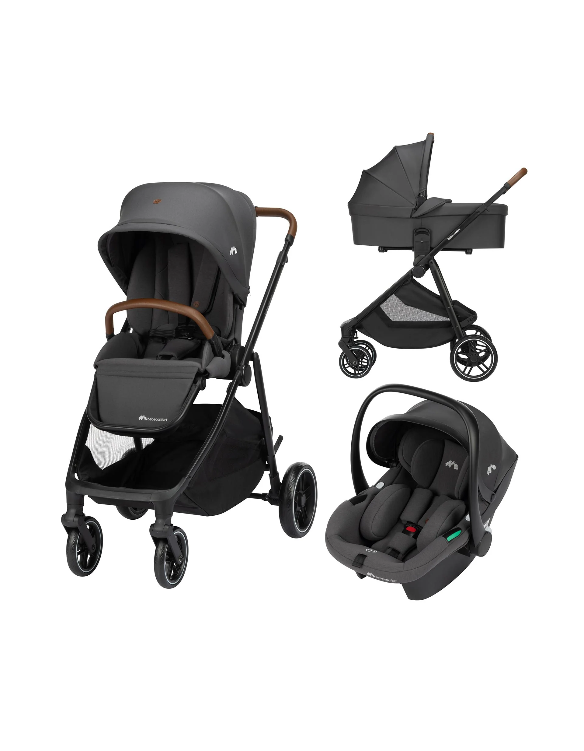 Travel Set Trio Luvia Baby Comfort, Mineral Graphite