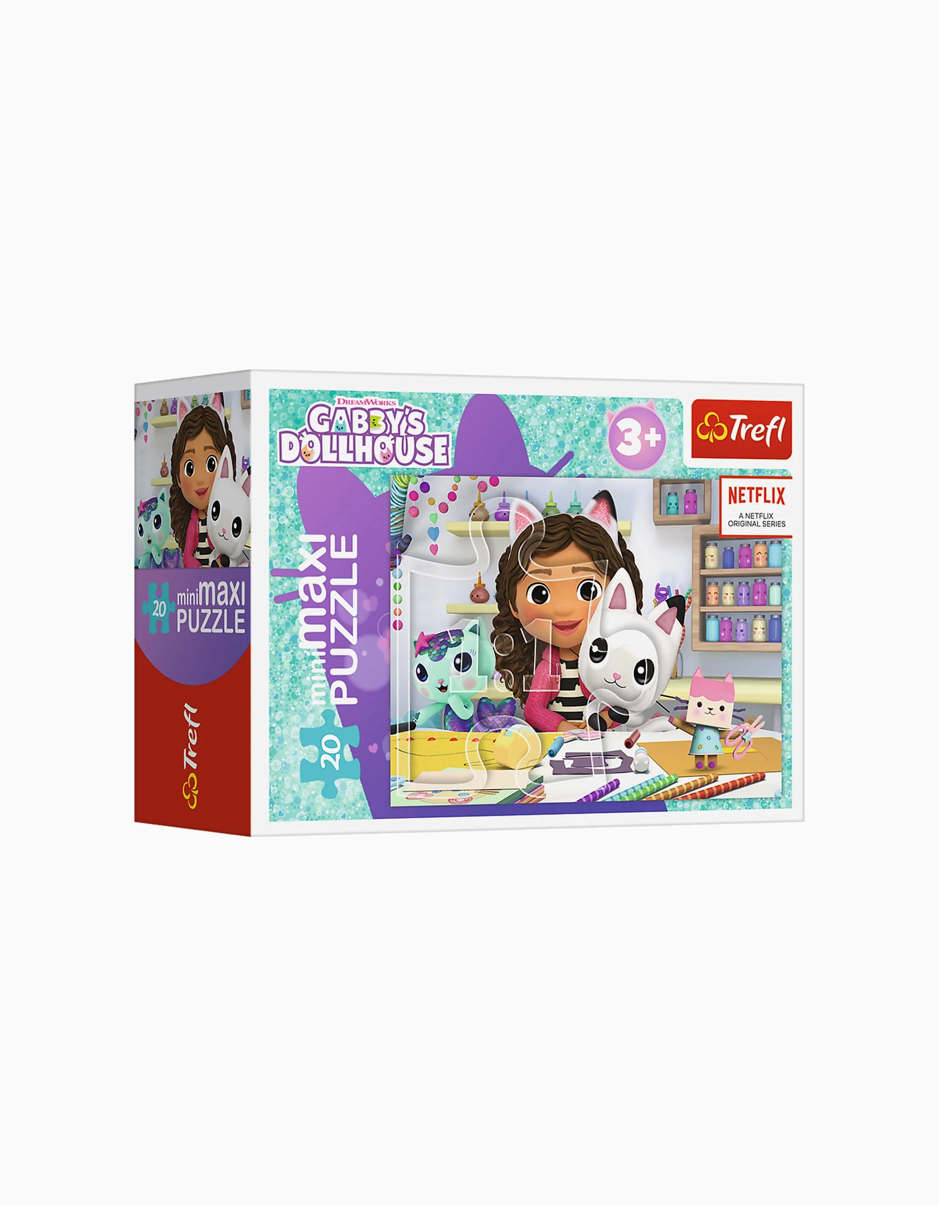 Mini Puzzle Trefl Gabby Colourful Day 20 Maxi Pcs 3Y+, Assorted
