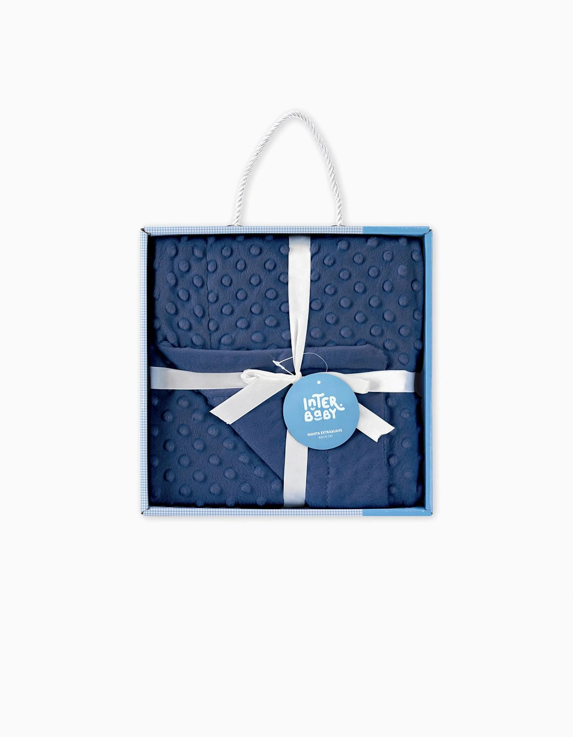 Blanket Interbaby 80X110cm, Bubble Navy Blue