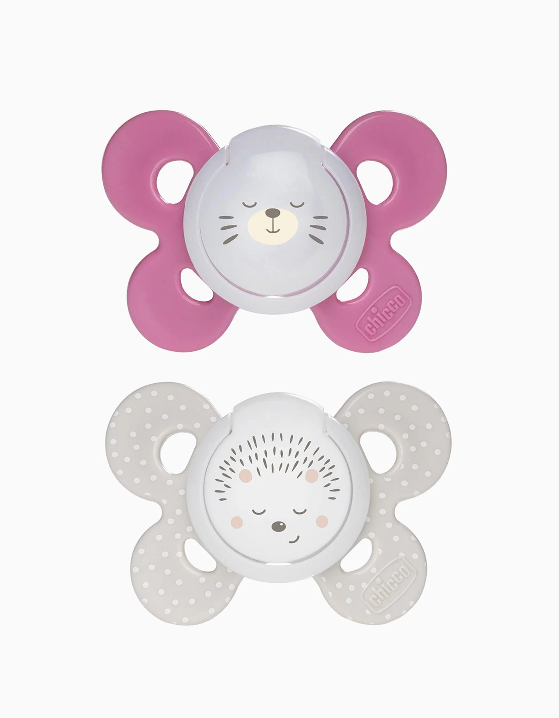 2 Night Glowing Confort Silicone Dummy 16-36M+, Chicco