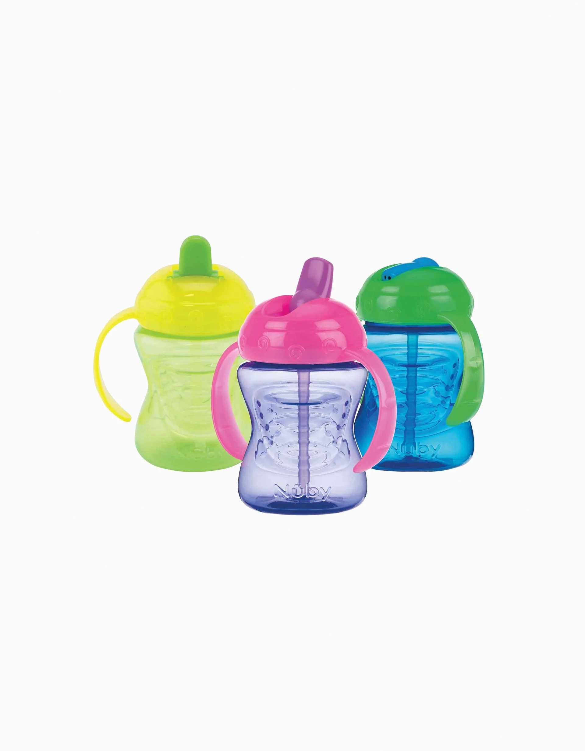 2 In 1 Learning Cup 240Ml Nuby 9M+ (Assorted)