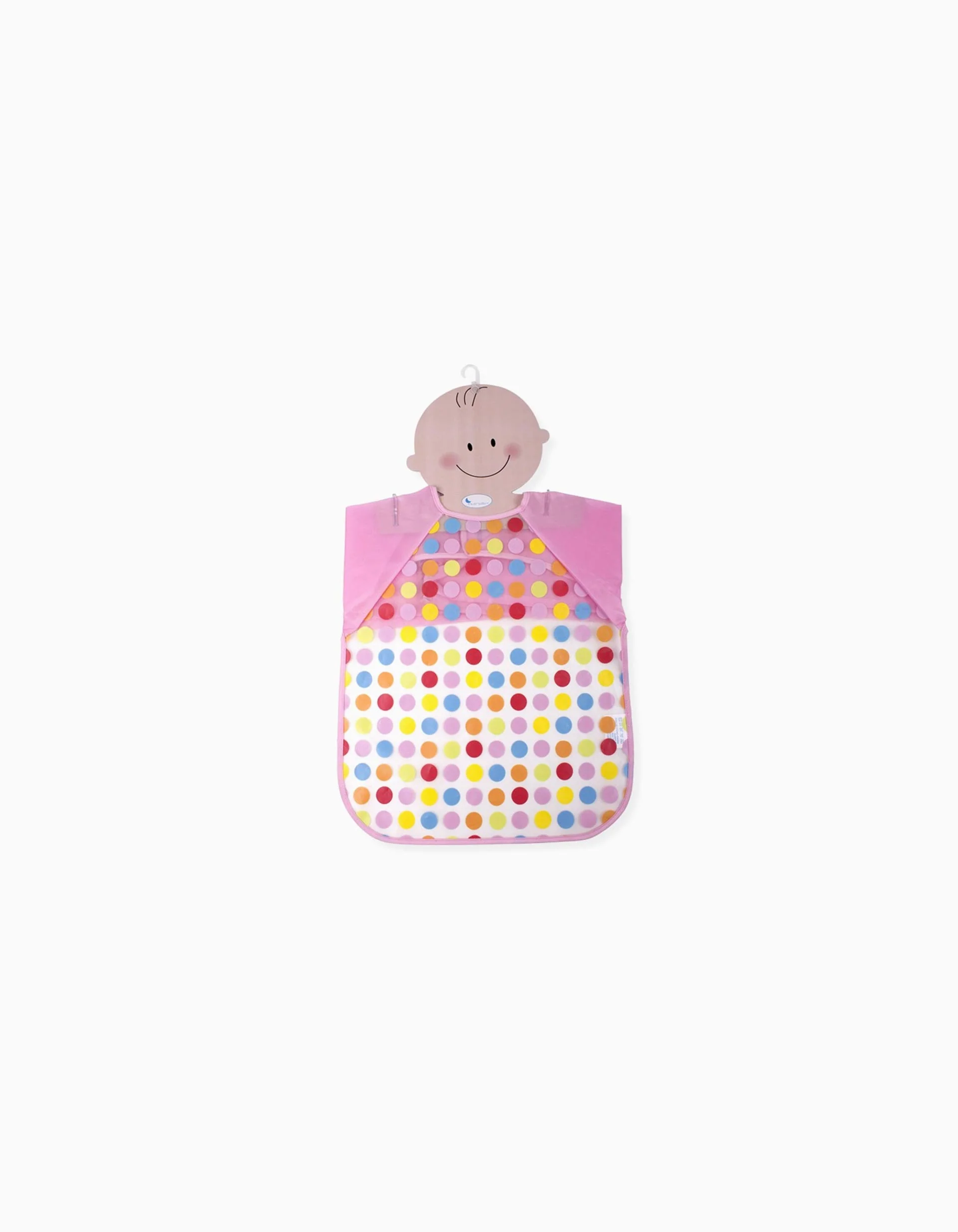 Waterproof Bib with Sleeves Interbaby, Pink