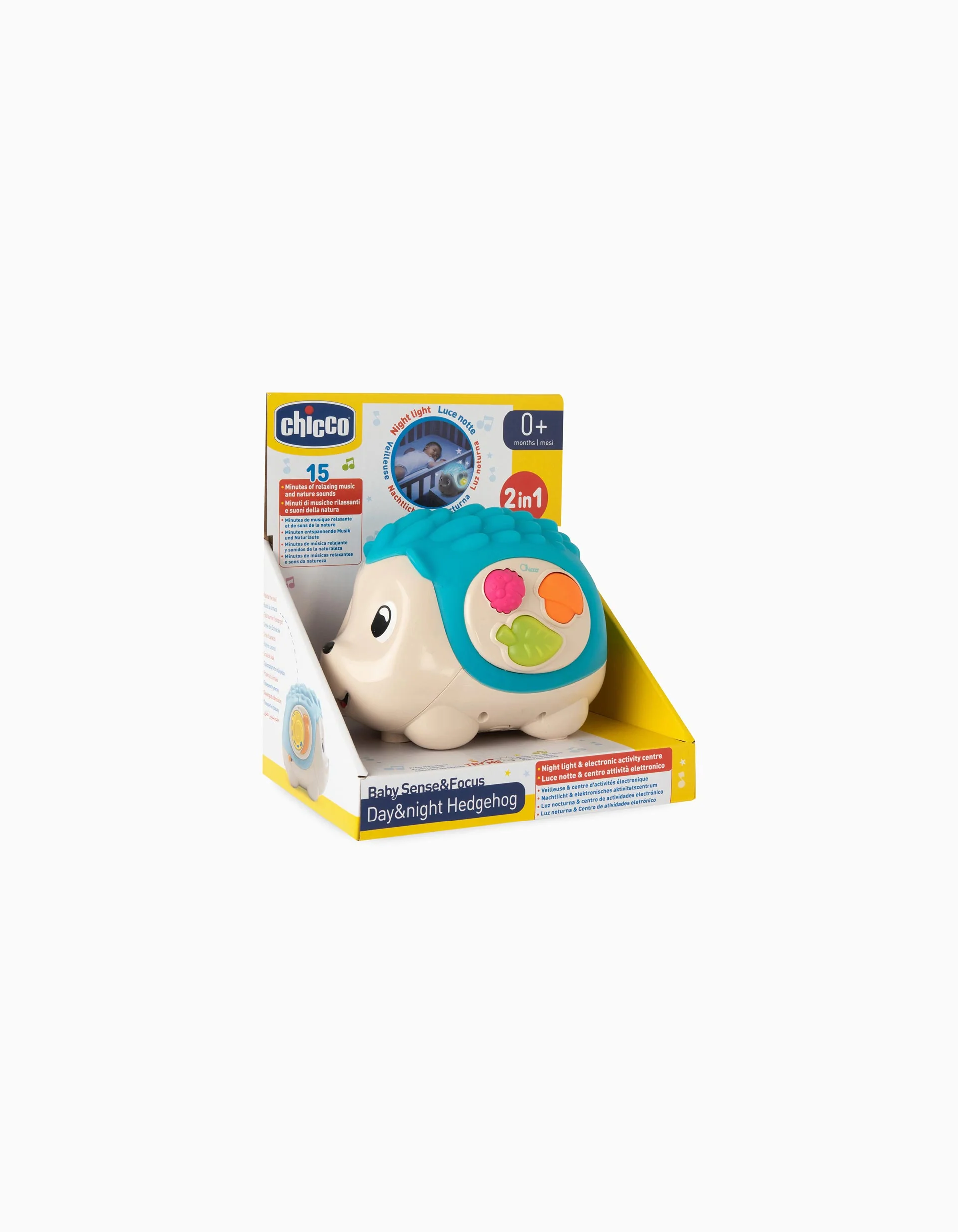 Toy & Night Light Hedgehog Day & Night Chicco 0M+
