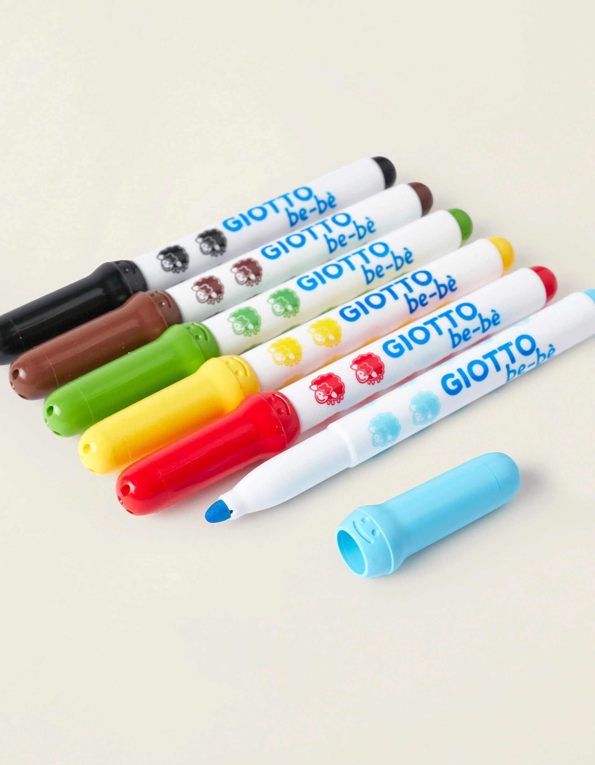Pack Of 6 Giotto Be-Bè Markers 6Pcs 2A+