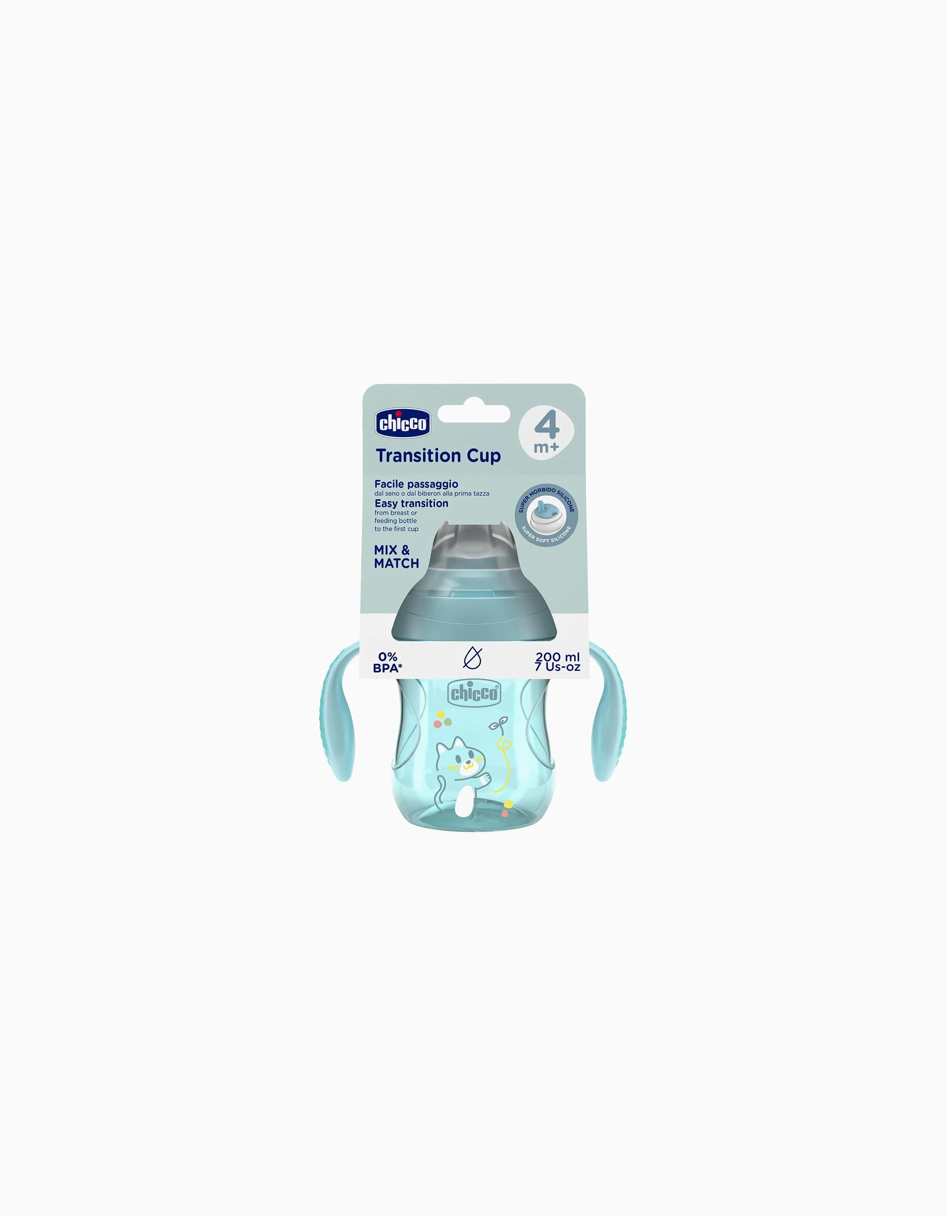 Chicco Learning Cup with Handles 4M+, Blue