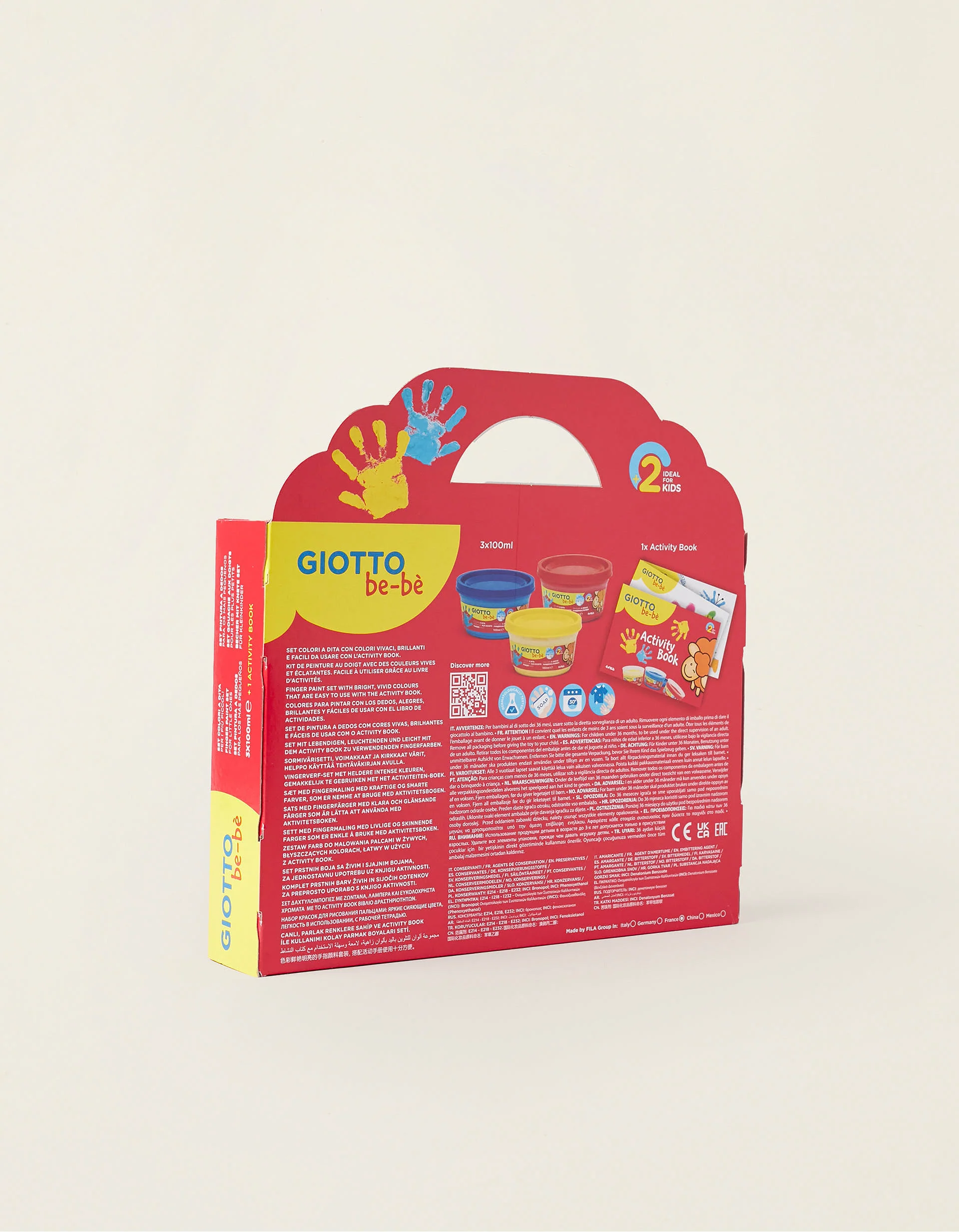 Pack De Pintura Com Dedos E Acessórios Giotto Be-Bè 2A+