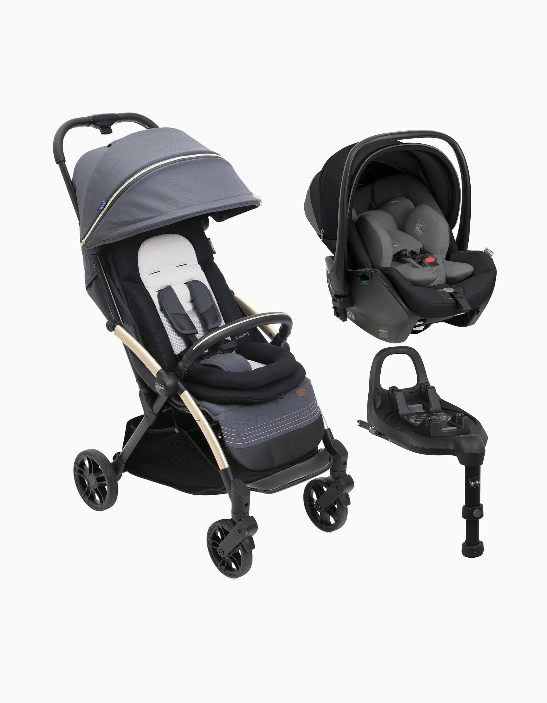 Street Set 3 Pcs Chicco Goody Xplus, Dark Shadow