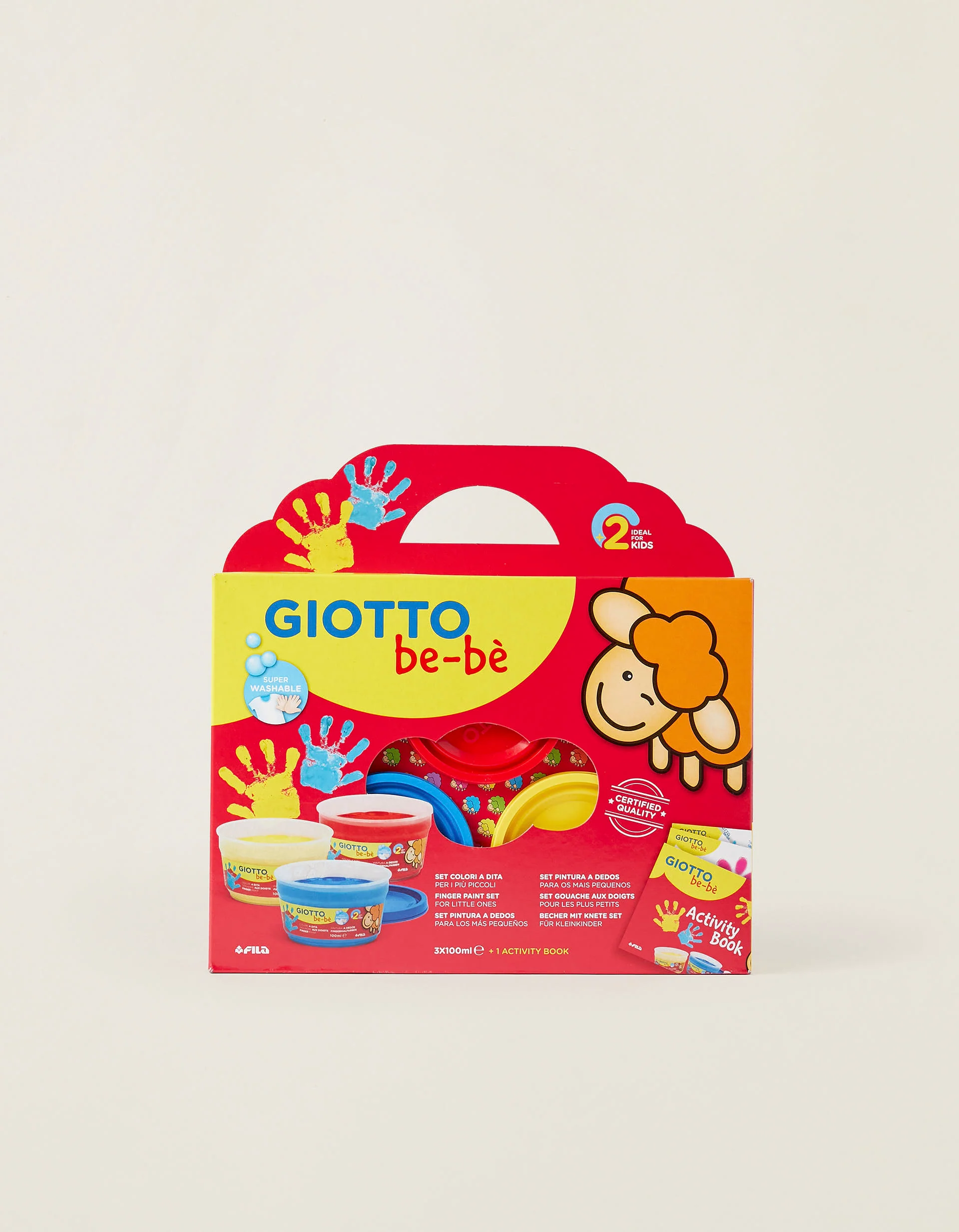 Pack De Pintura Com Dedos E Acessórios Giotto Be-Bè 2A+
