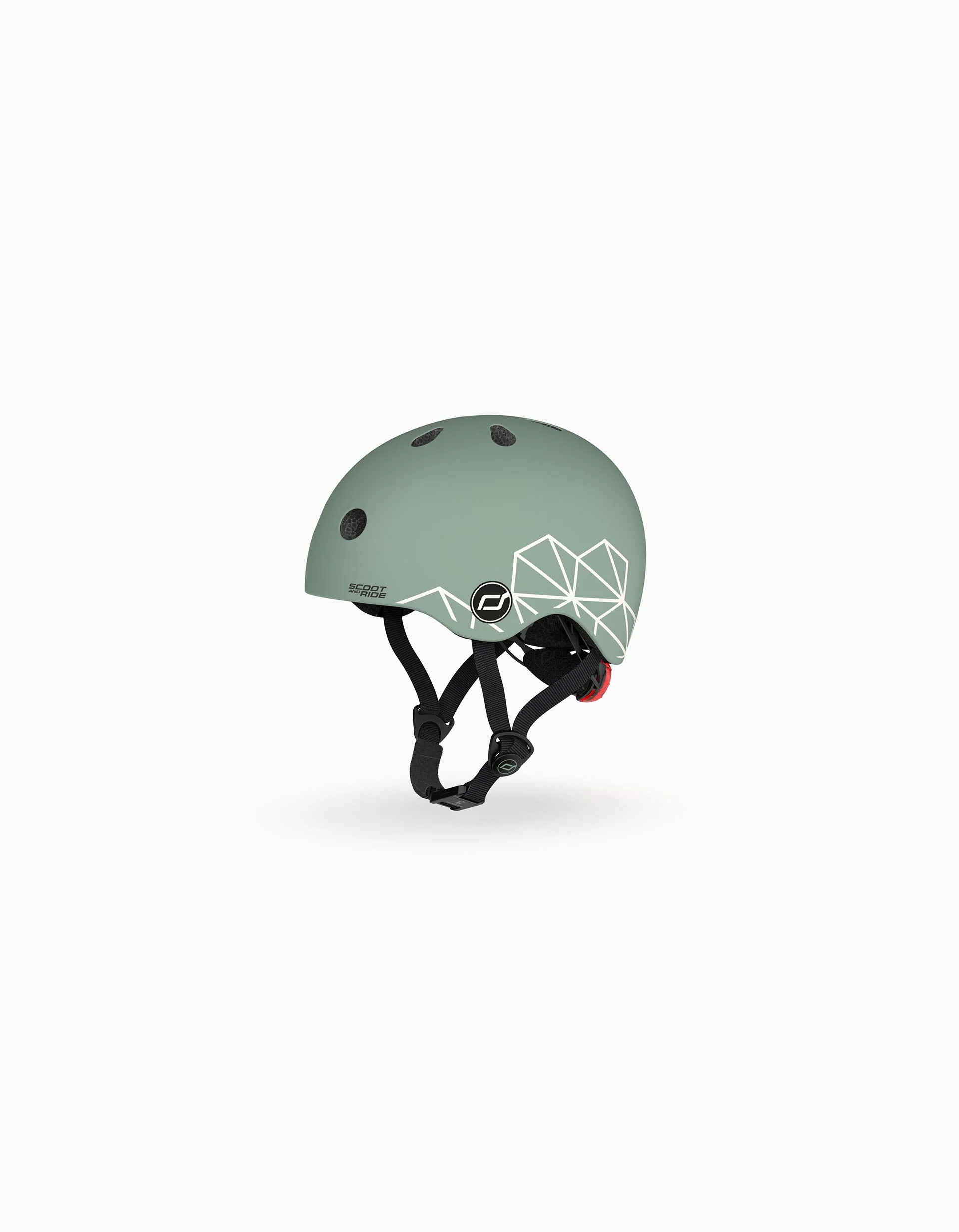 Helmet XXS-S Scoot & Ride, Green Lines