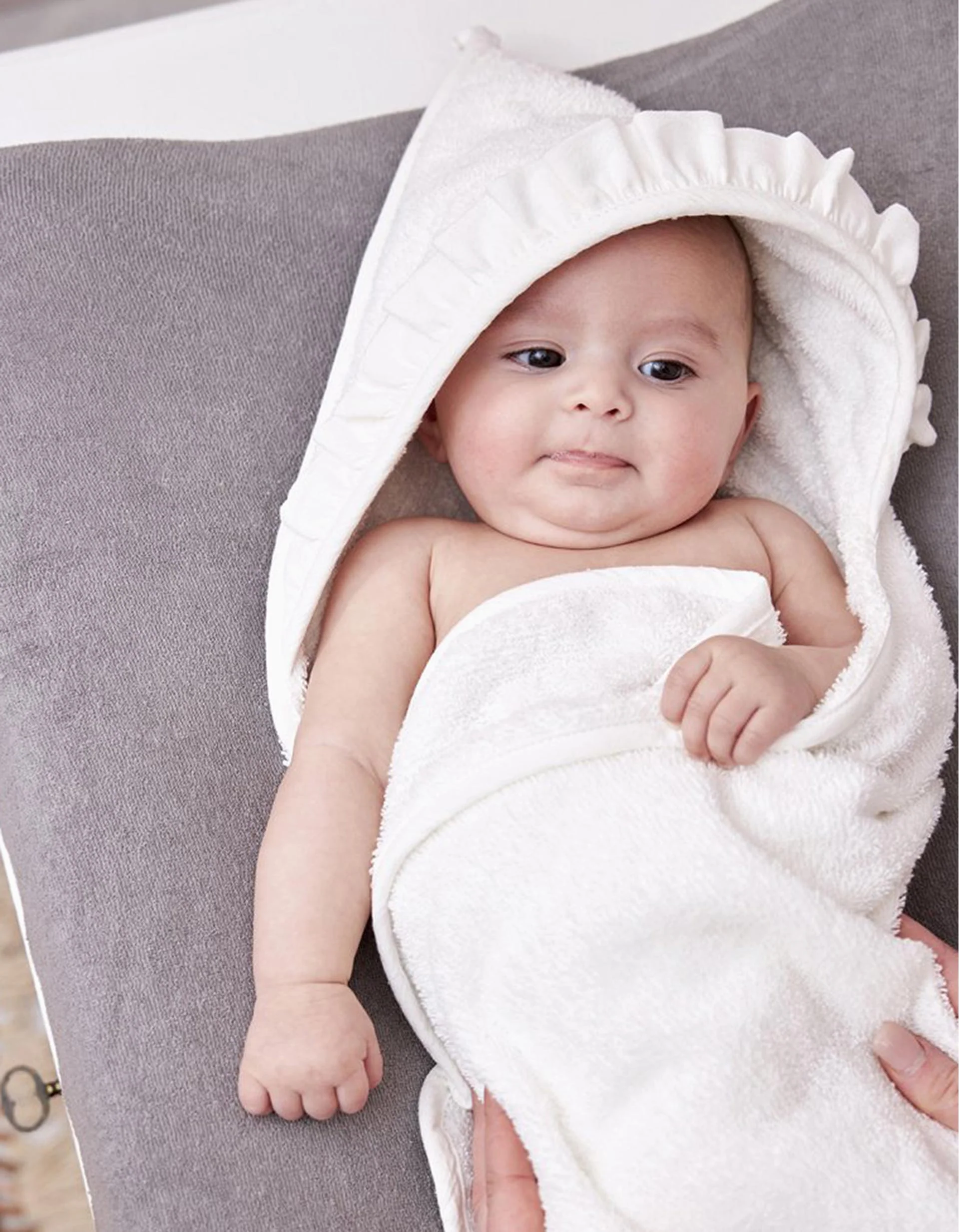 Meyco Hooded Bath Towel 80x80 cm, Off White