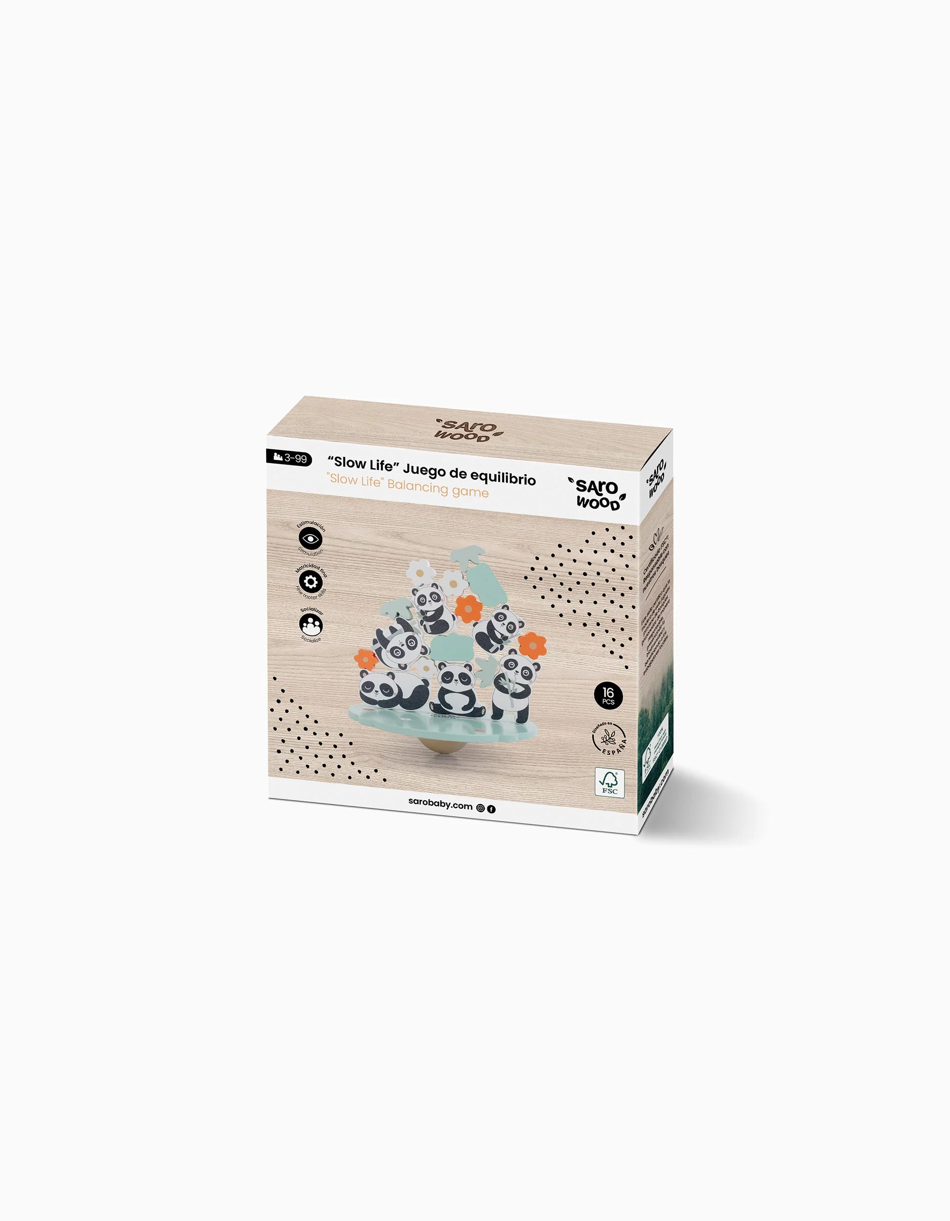 Wooden Balance Game Slow Life Saro 3A+