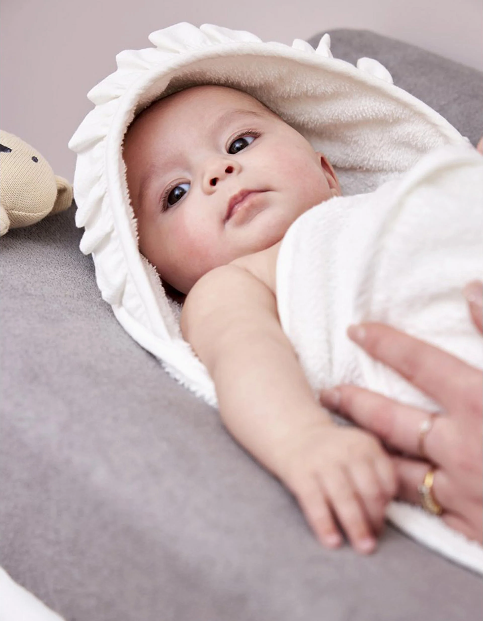 Meyco Hooded Bath Towel 80x80 cm, Off White