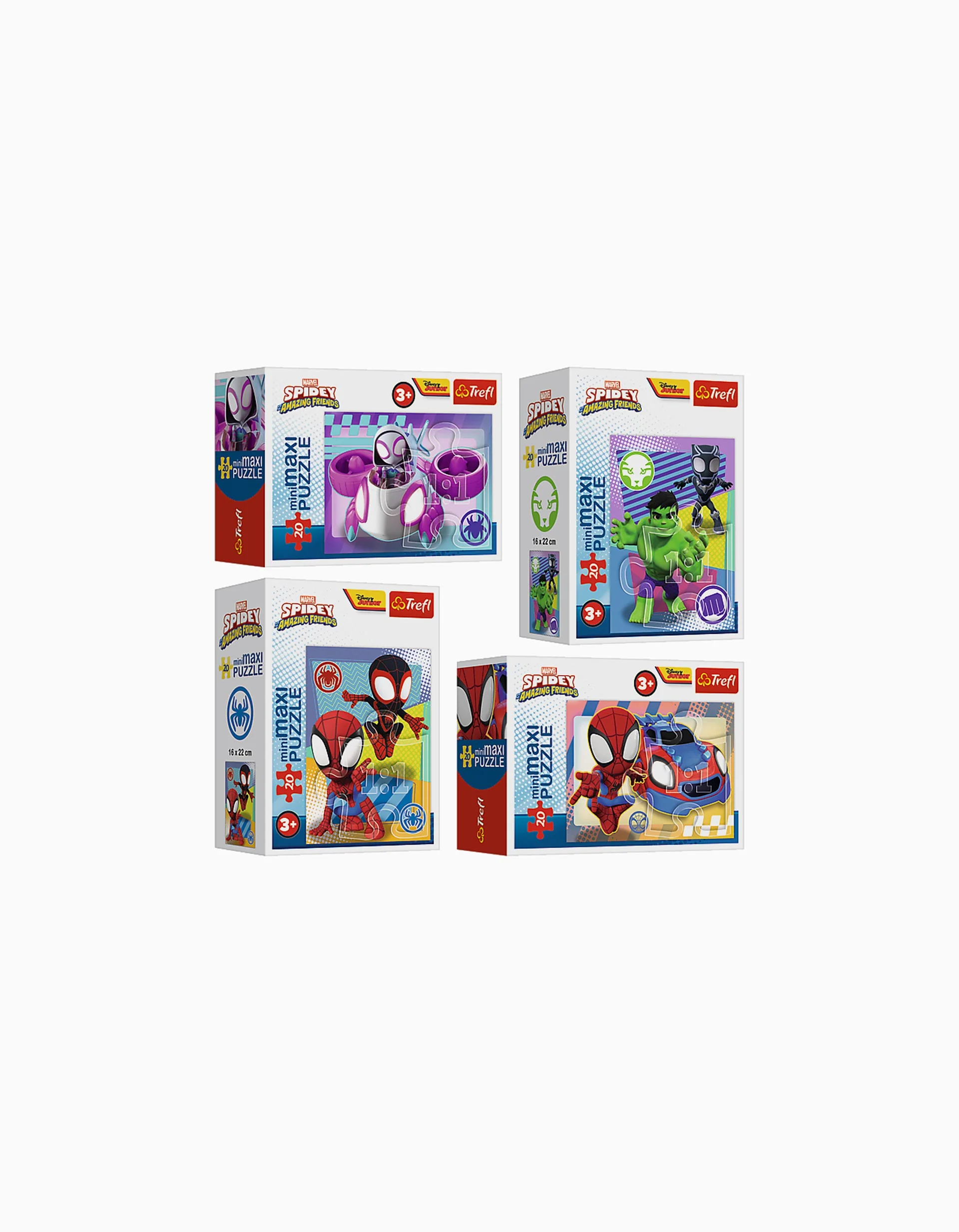 Mini Puzzle Trefl Amazing Spidey 20 Maxi Pcs 3Y+, Assorted
