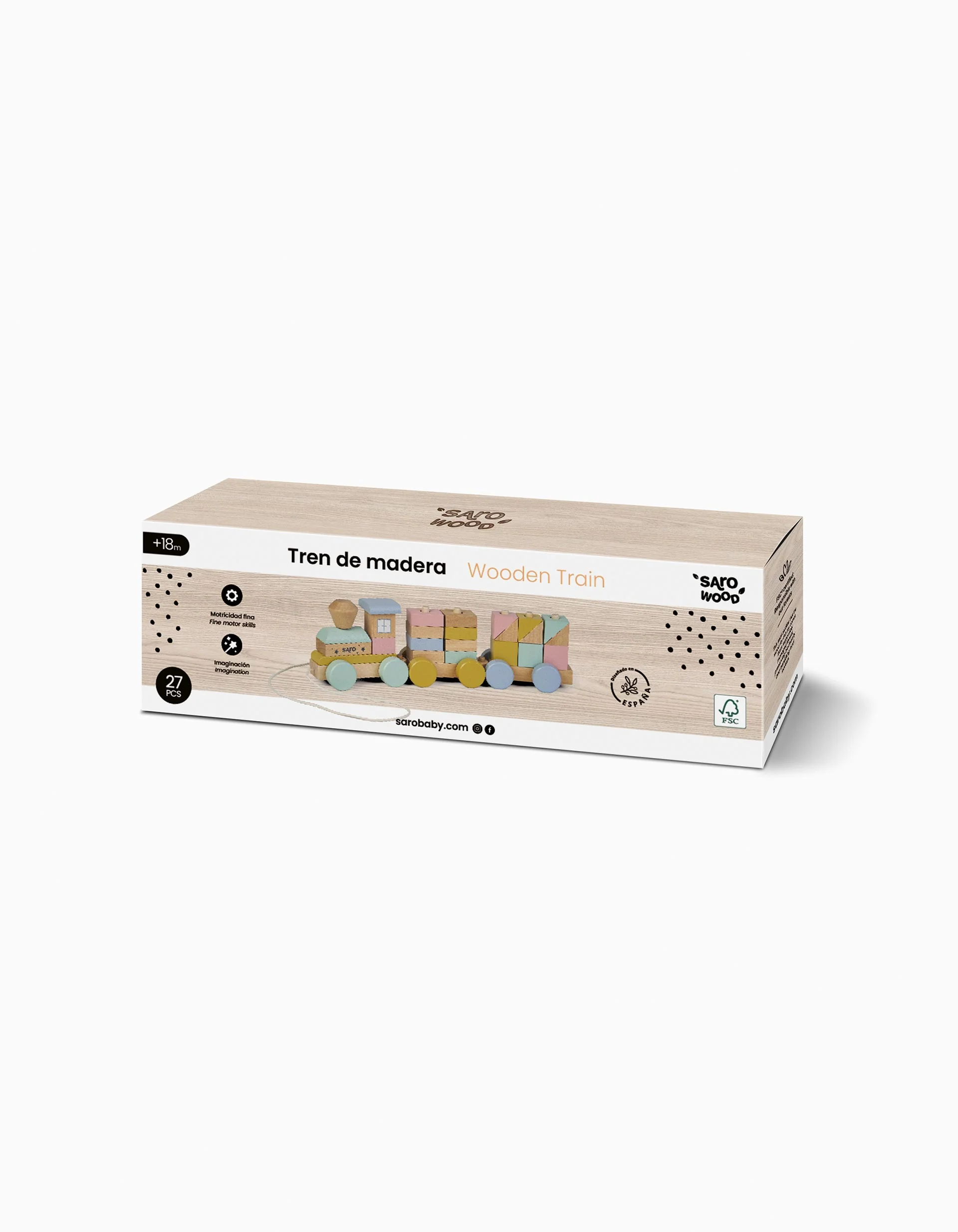 Wooden Train Saro 18M+
