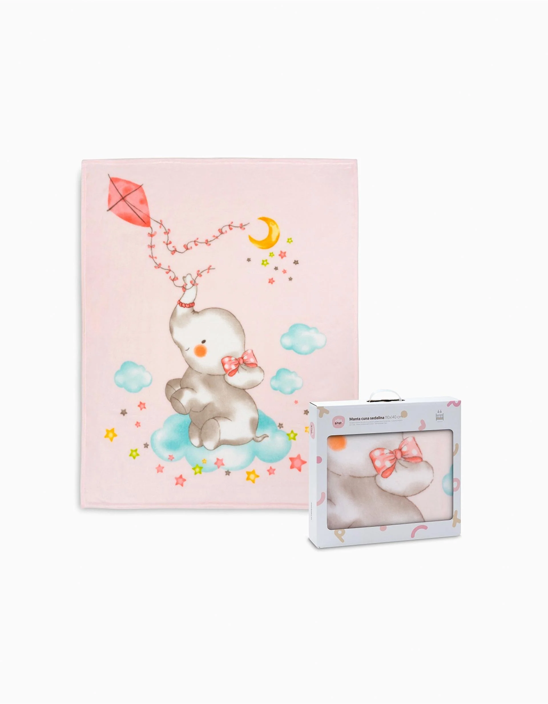 Sedalina Blanket Elephant Interbaby 110X140cm, Pink