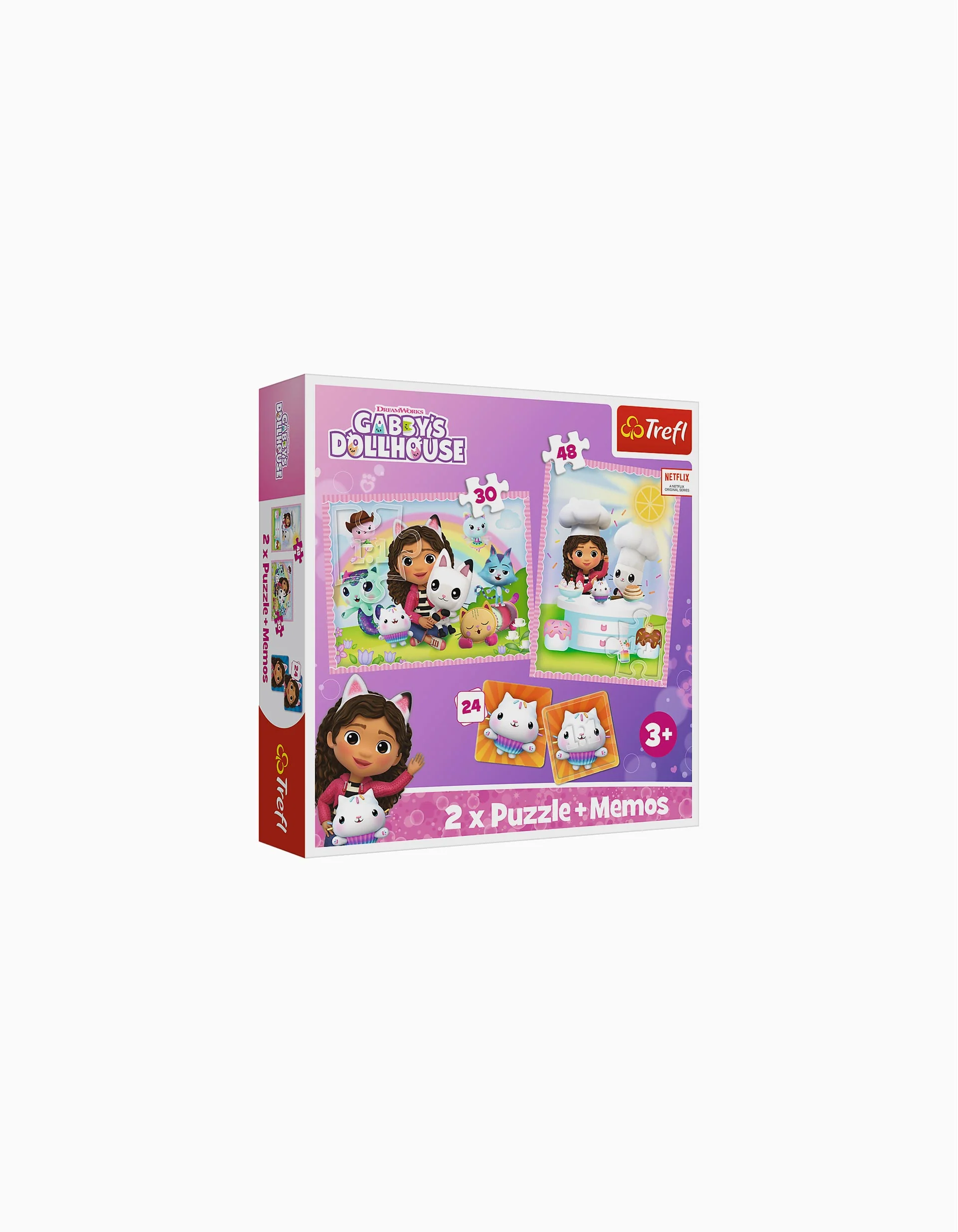 Puzzle 2In1 Trefl 30/48 Pcs 'Gabby with Her Friend - The Cat' 3Y+