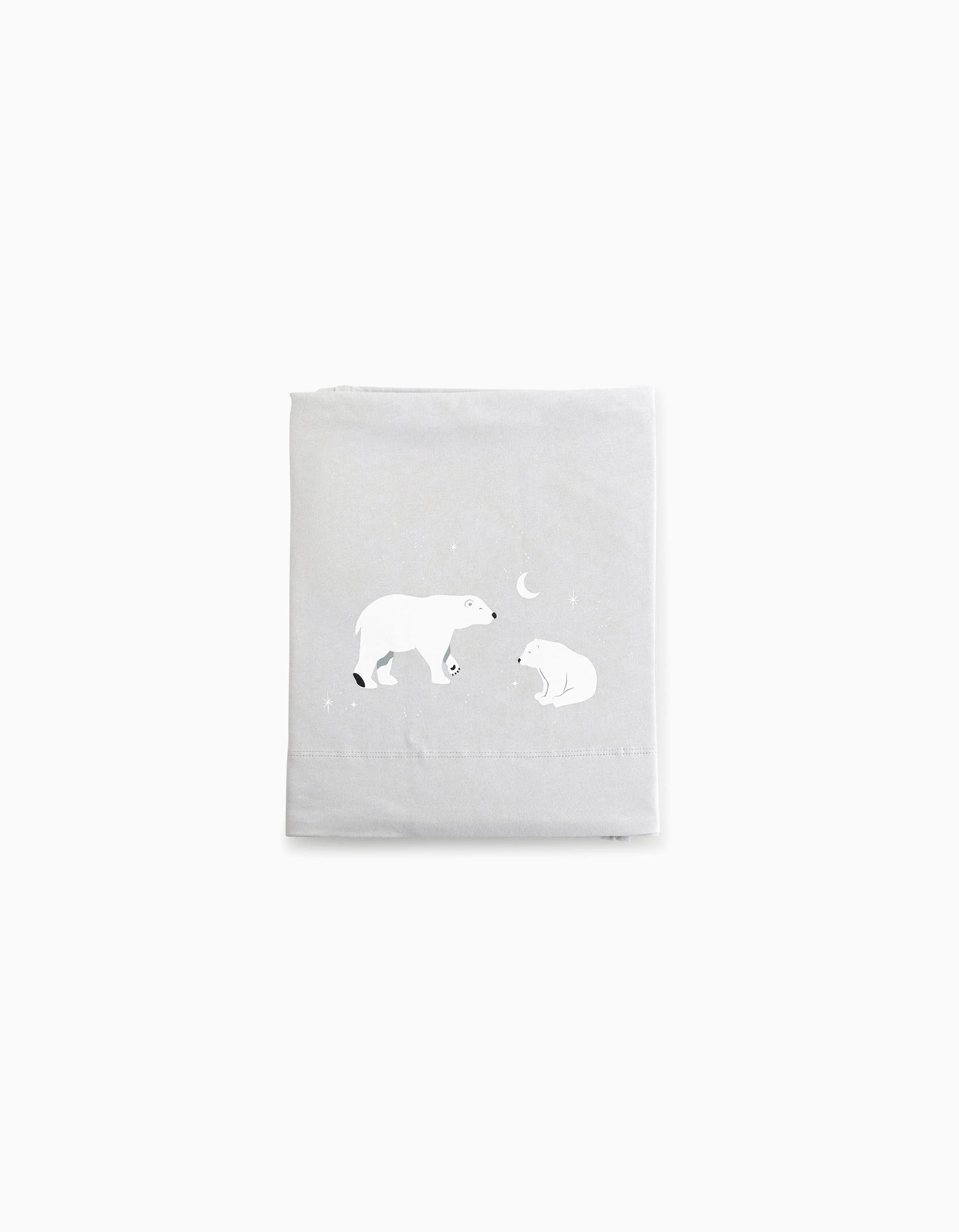 Cotton Bedding Set 3 Pcs Bonjour Bebe 60x120 Cm, Polaris Grey