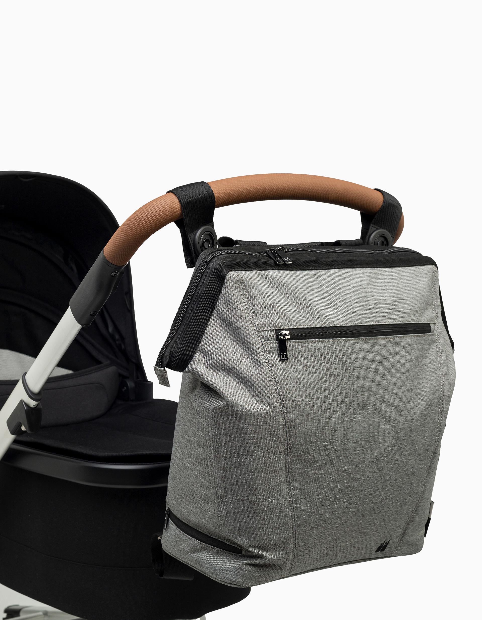 Convertible Diaper Bag Nikidom, Heather Grey