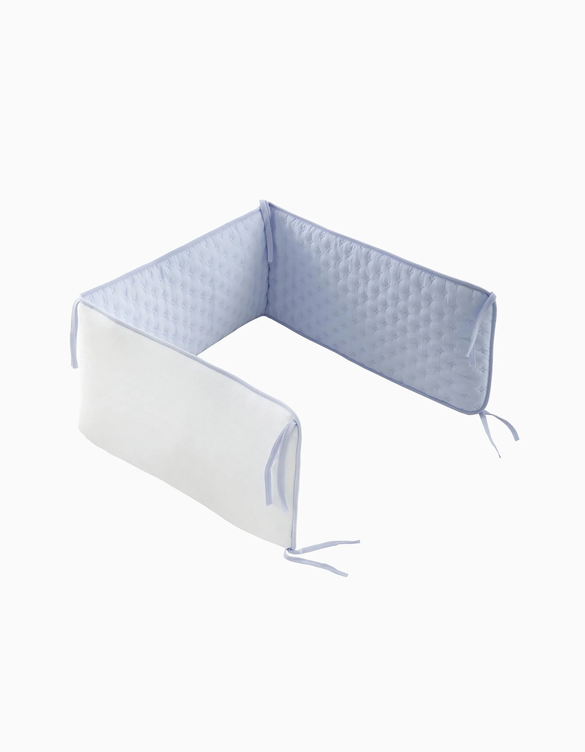 Cot Bumper Cambrass 180x30x3cm, Soft Blue