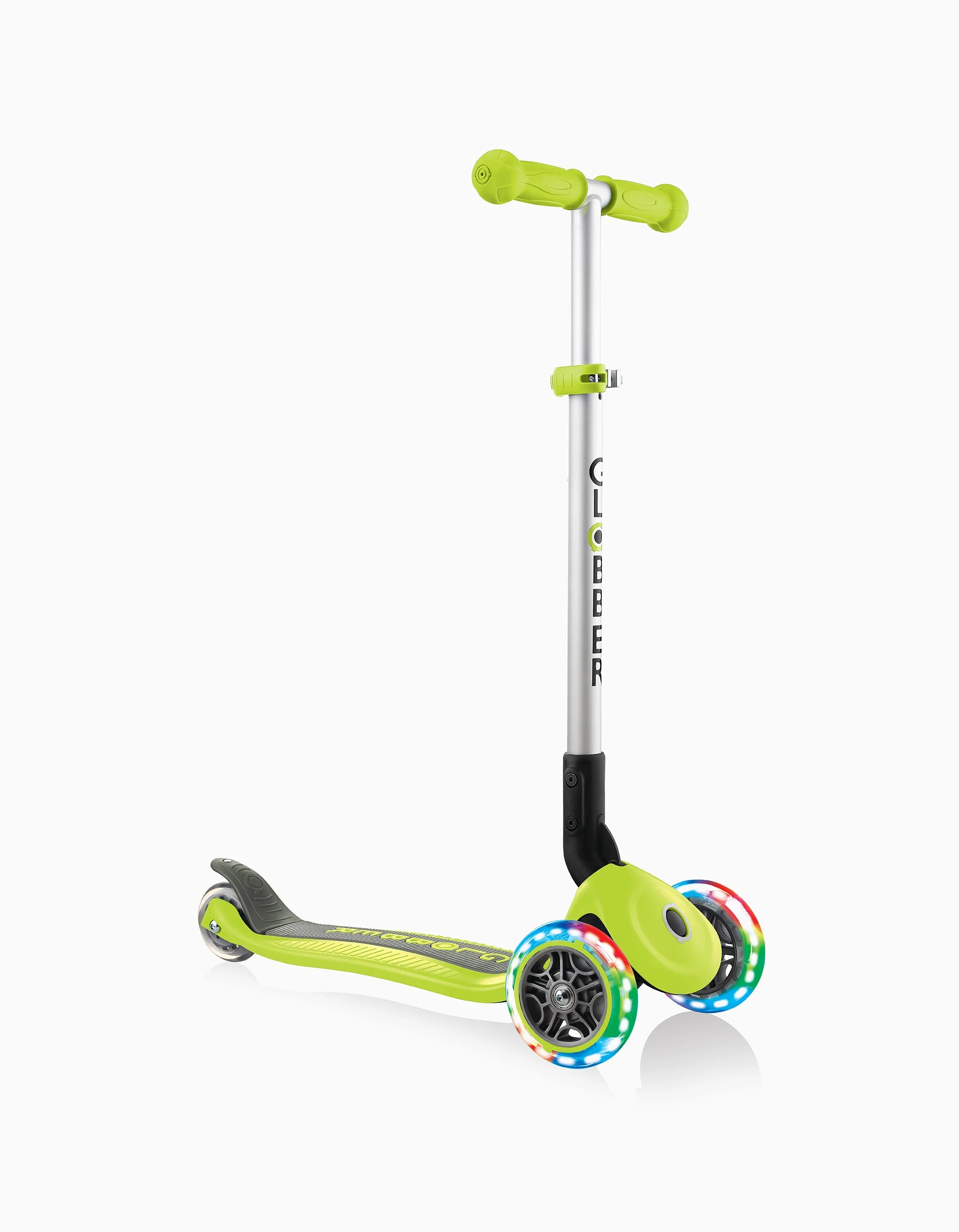 Primo Foldable Globber 3A+ Scooter, Lime
