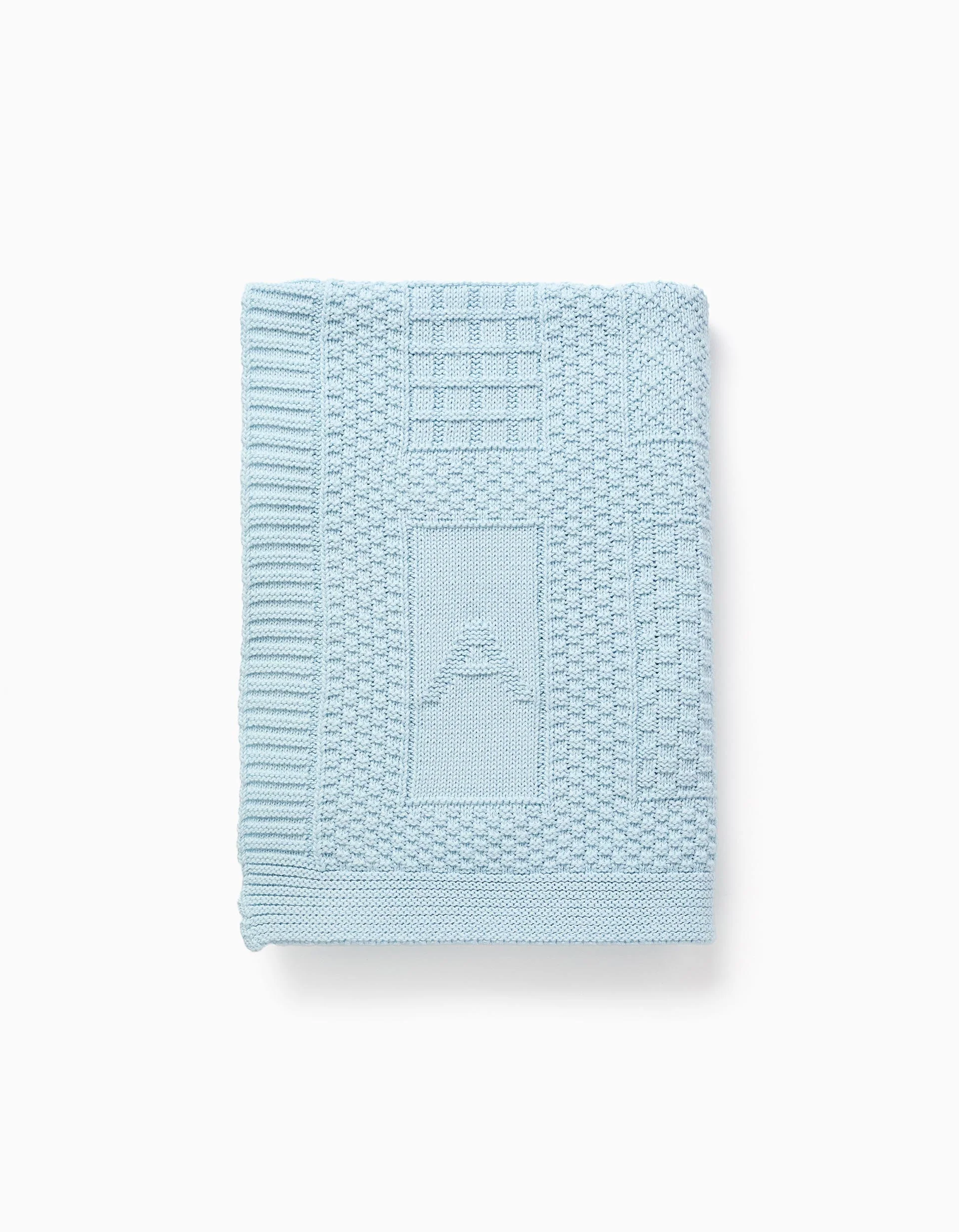 Cotton Blanket 75x100 cm Kinderland, Blue