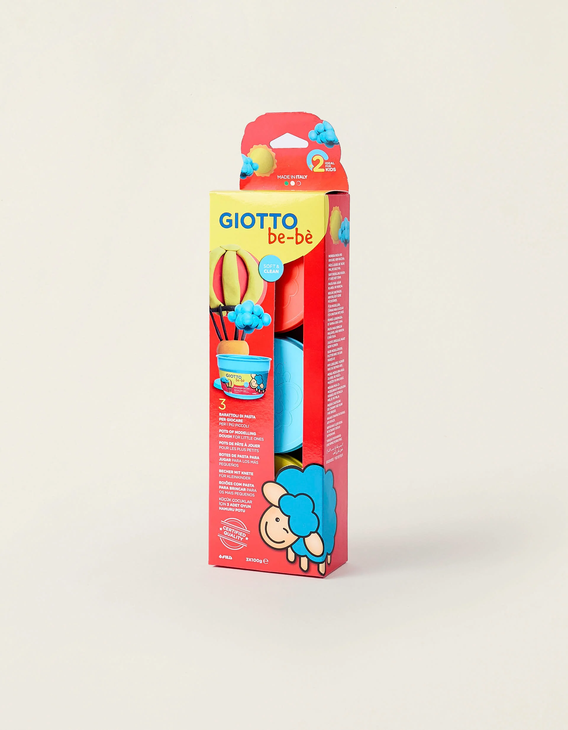 Plasticina Colorida Giotto Be-Bè 3Pcs 2A+