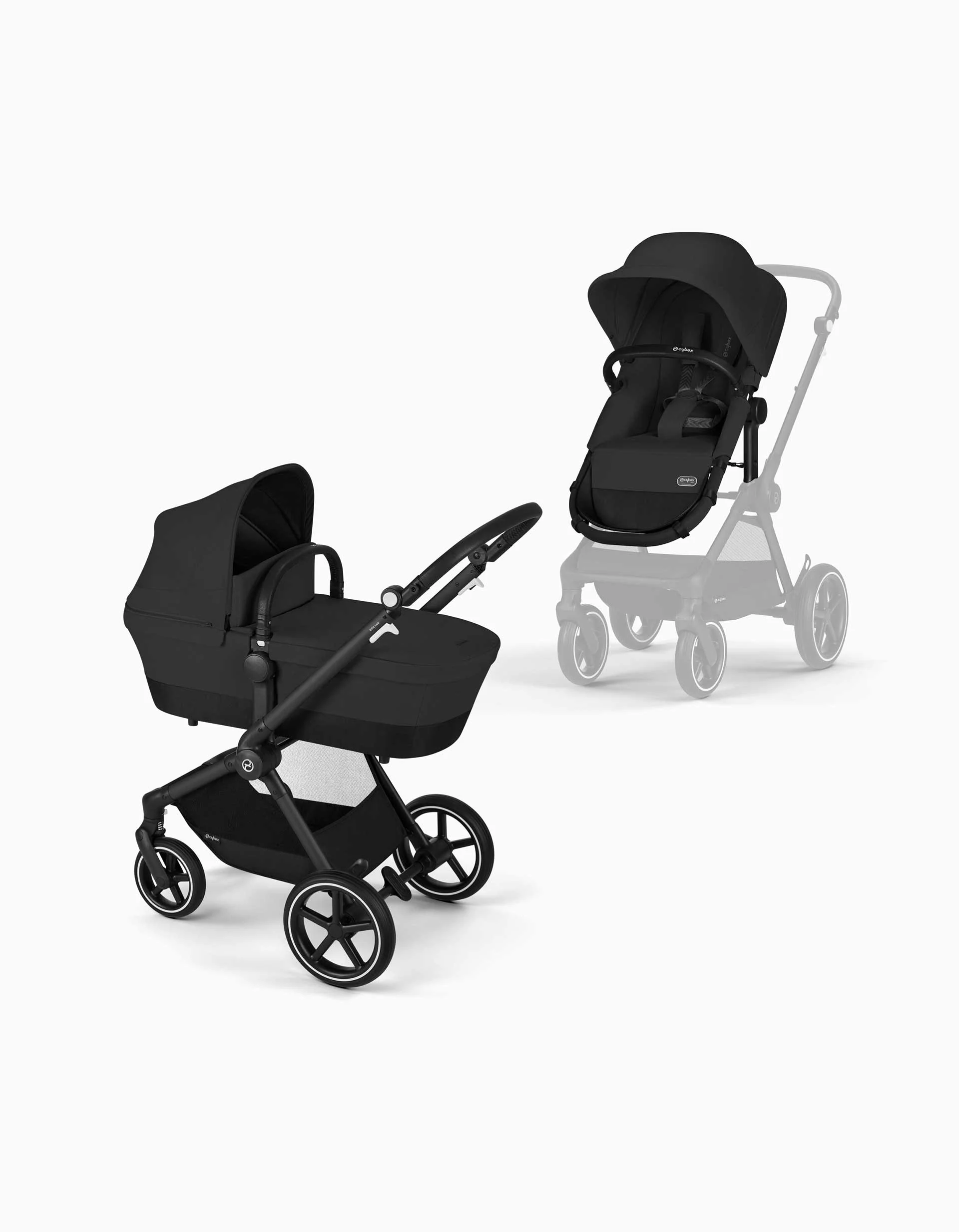 Cybex Eos Lux Pushchair, Moon Black