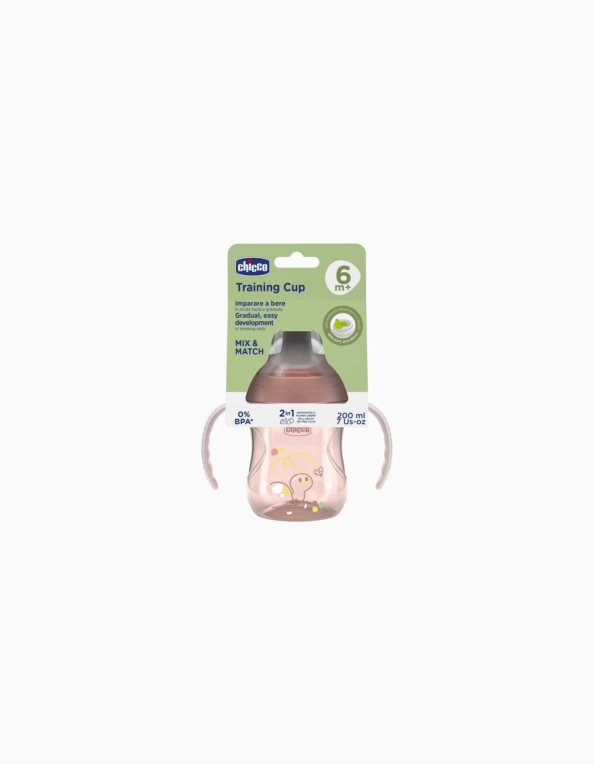 Chicco Learning Cup with Handles 6M+, Pink