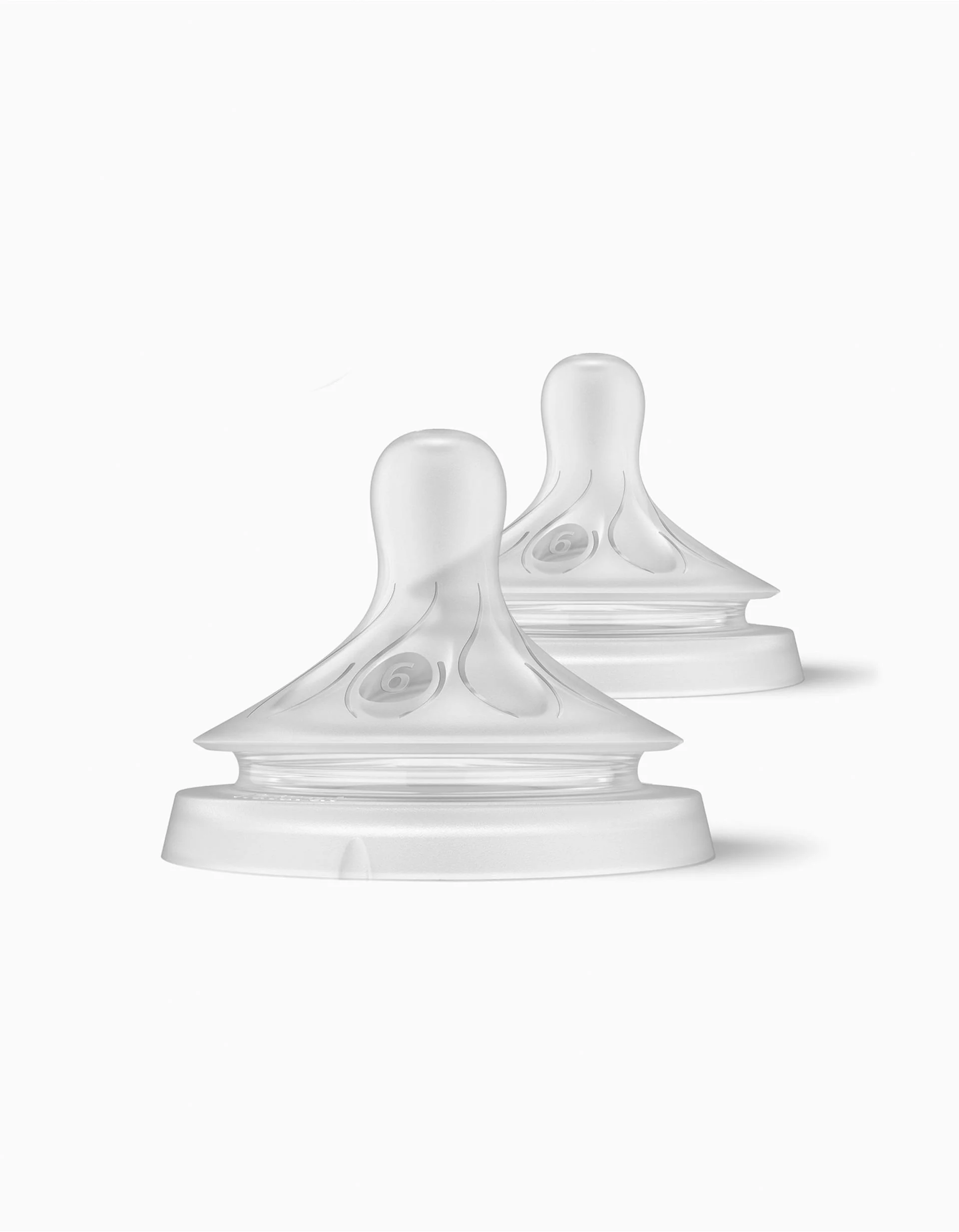 2 Natural Response Silicone Teats Philips Avent Food Flow 6M+