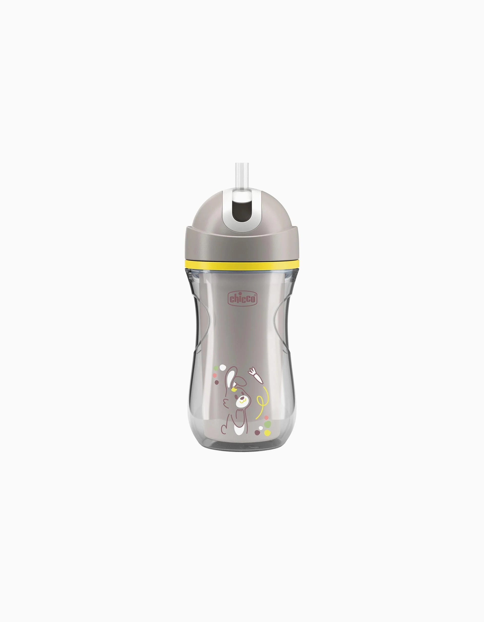 Chicco Insulated Cup with Straw 14M+, Grey