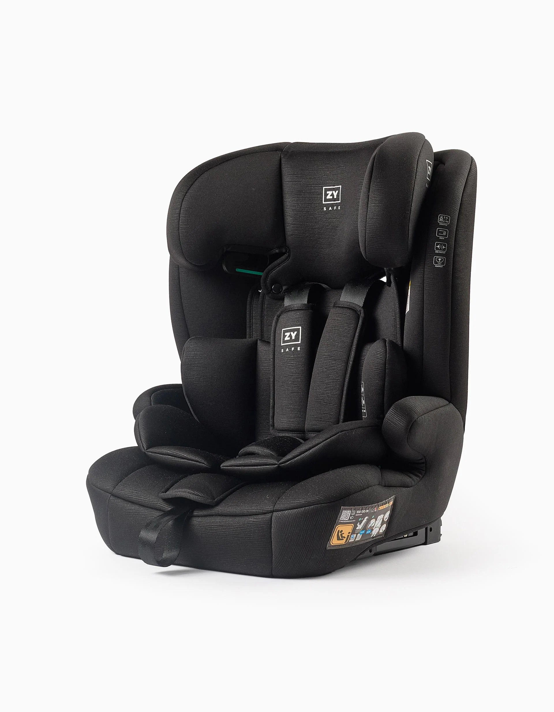 Car Seat I-Size ZY Primecare Fix III (76-150cm), Black