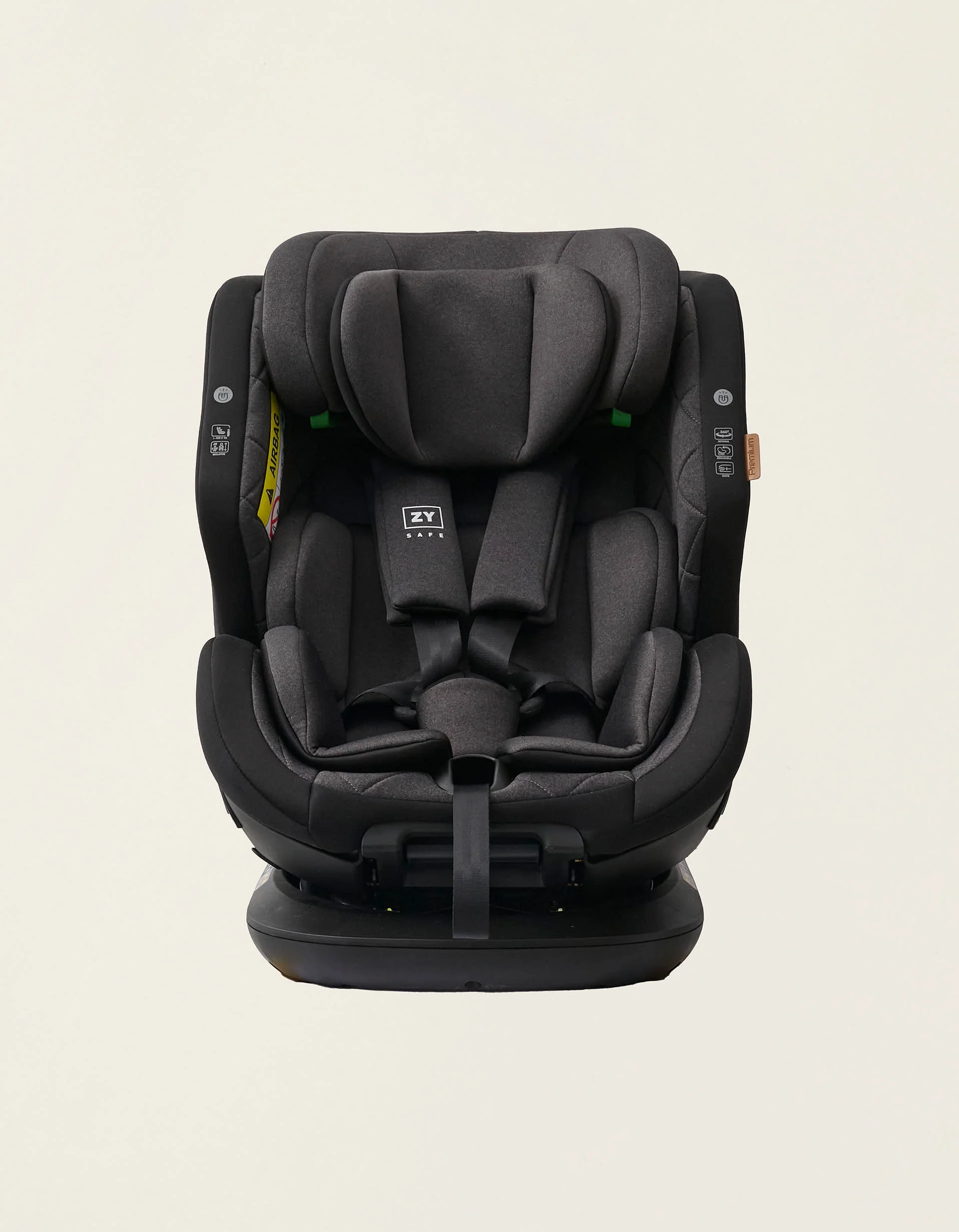 Car Seat I-Size Zy Safe Premium With Isofix (40-150), Black/Grey