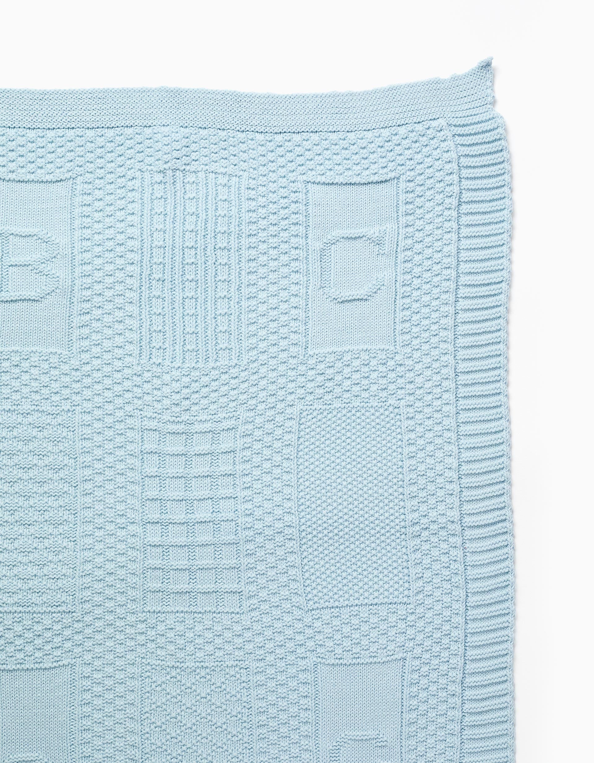 Cotton Blanket 75x100 cm Kinderland, Blue
