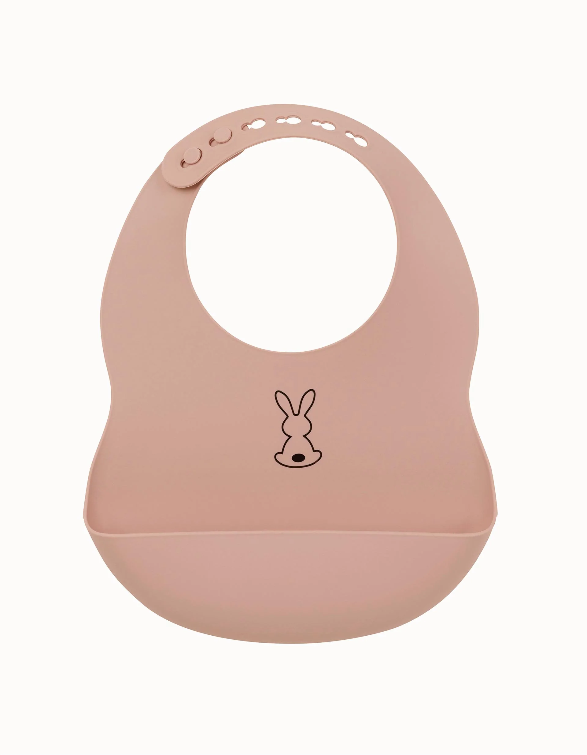 Silicone Bib Nattou Old Pink