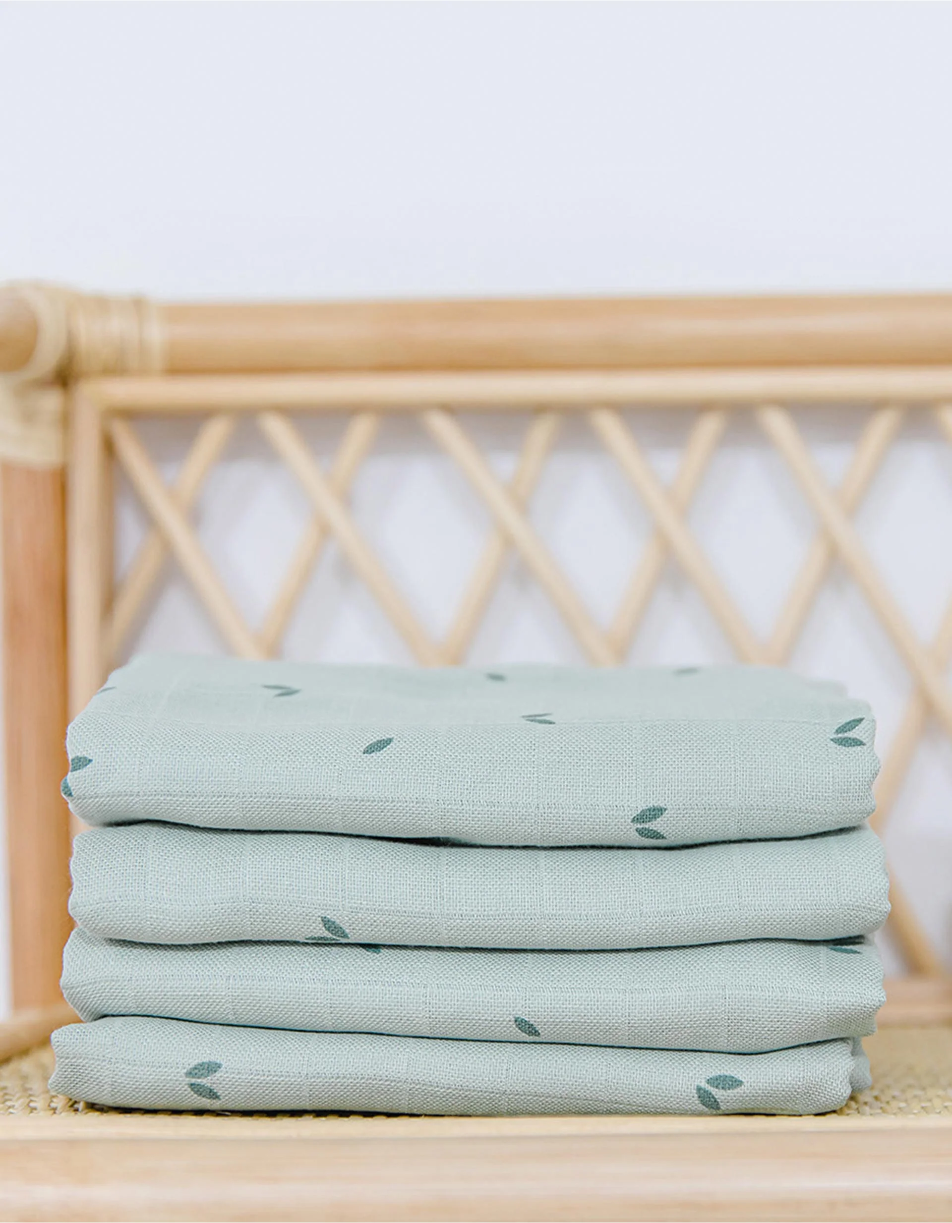 Pack 2 Muslin Squares Gloop! 70X70Cm, Green