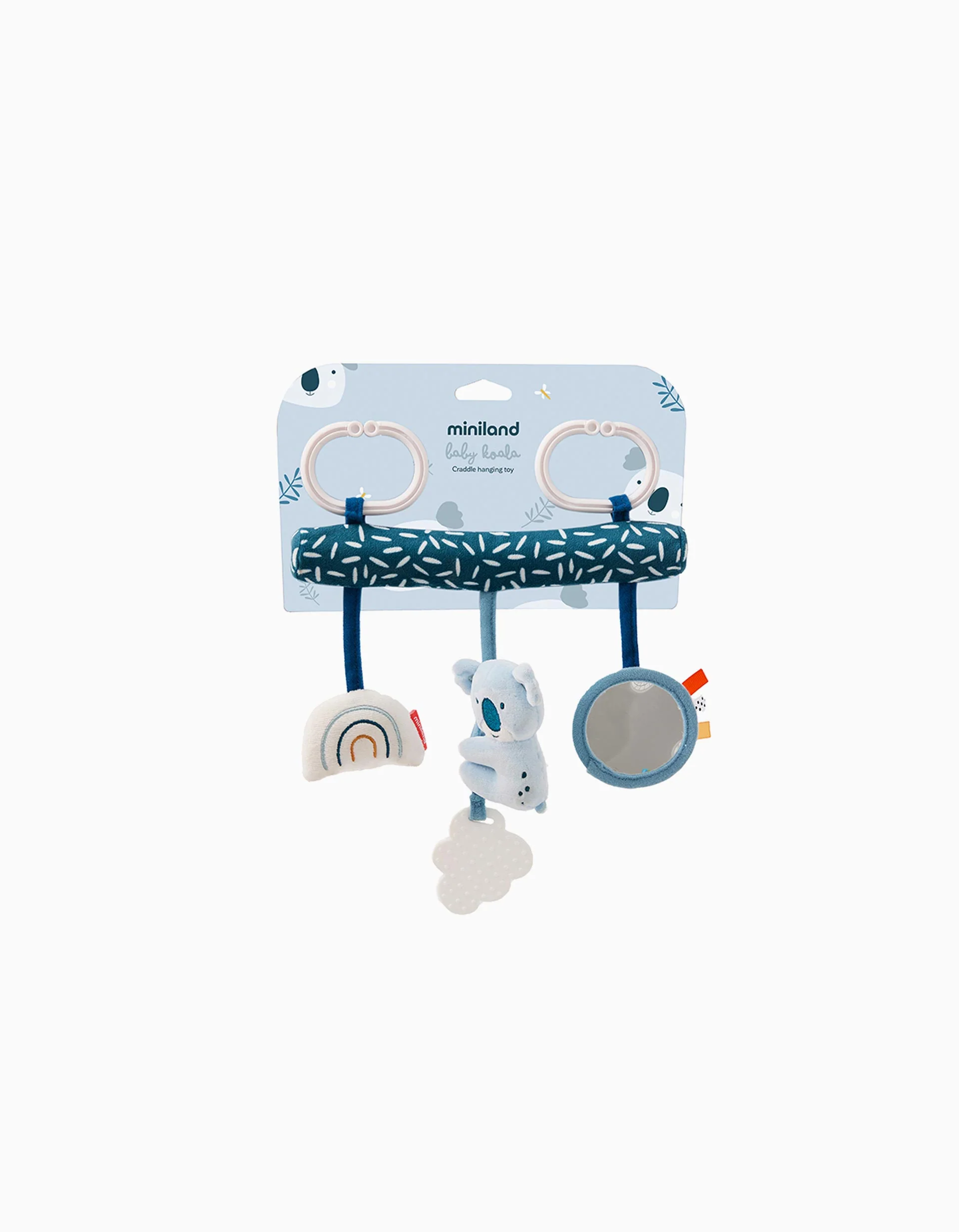 Hanging Toy Baby Deer by Miniland 0M+, Blue