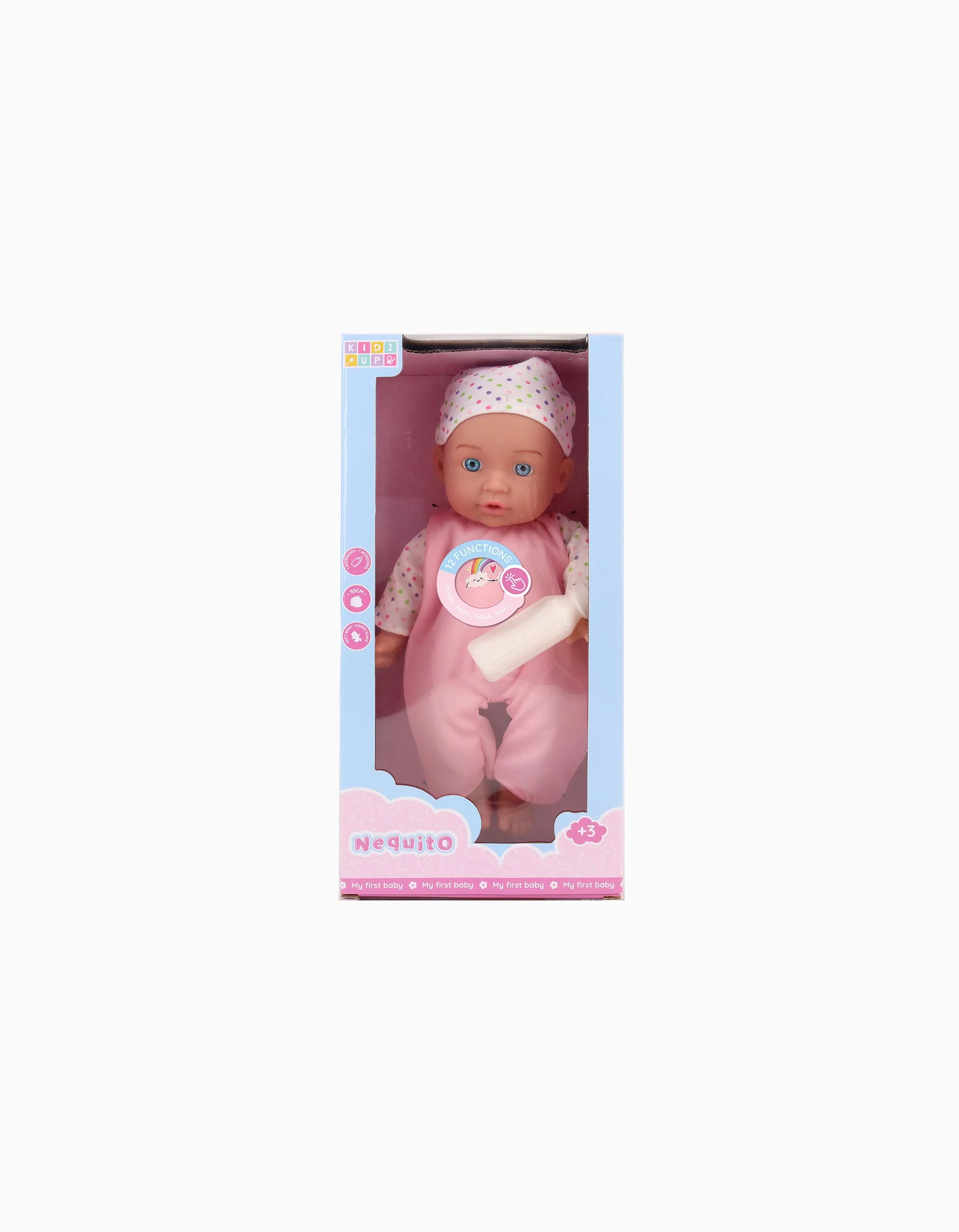Nequito Talking Baby Toy Kidz Up 3Y+, Pink