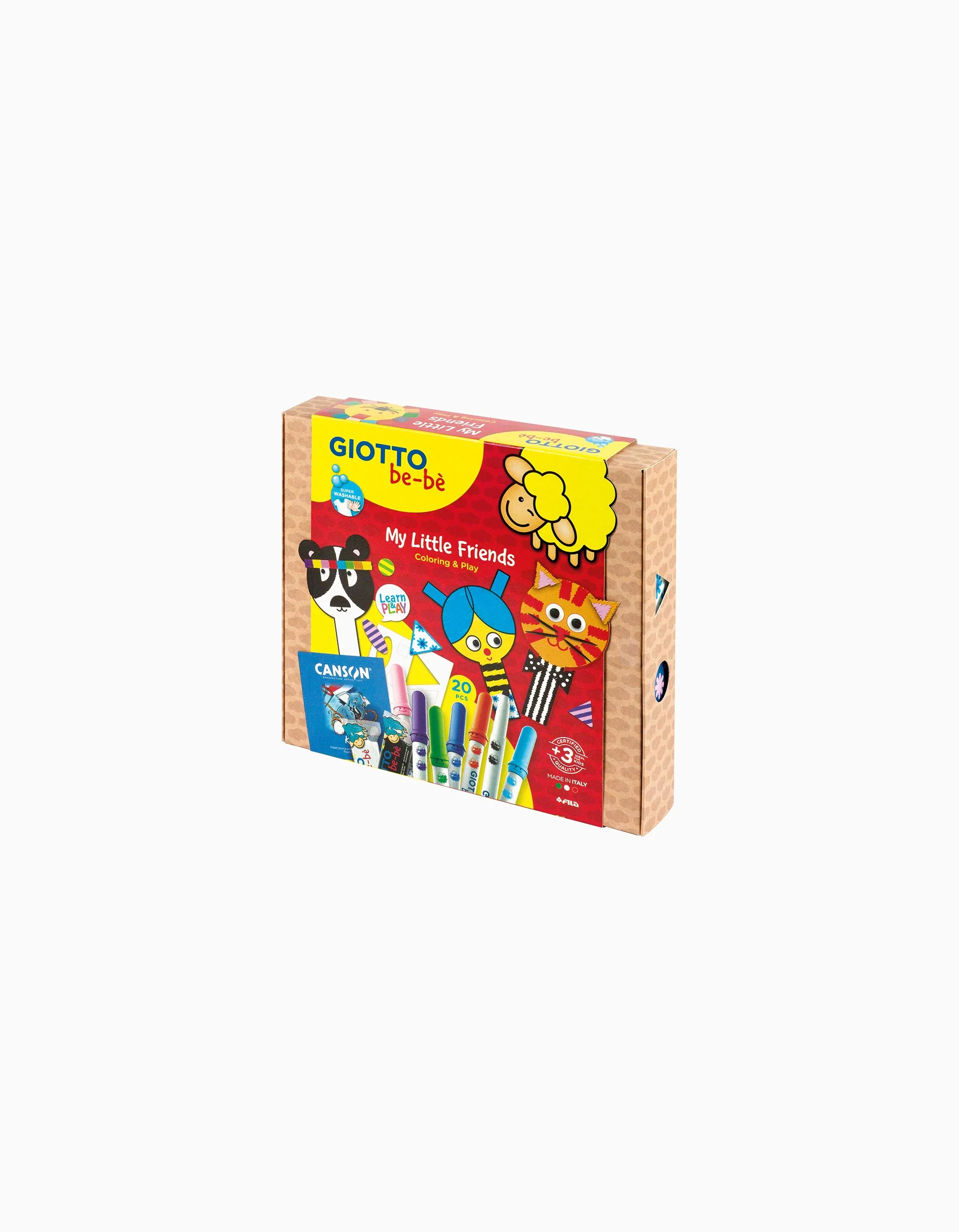 Creative Set My Little Friends 20 Pcs Giotto Be-Bè 3A+