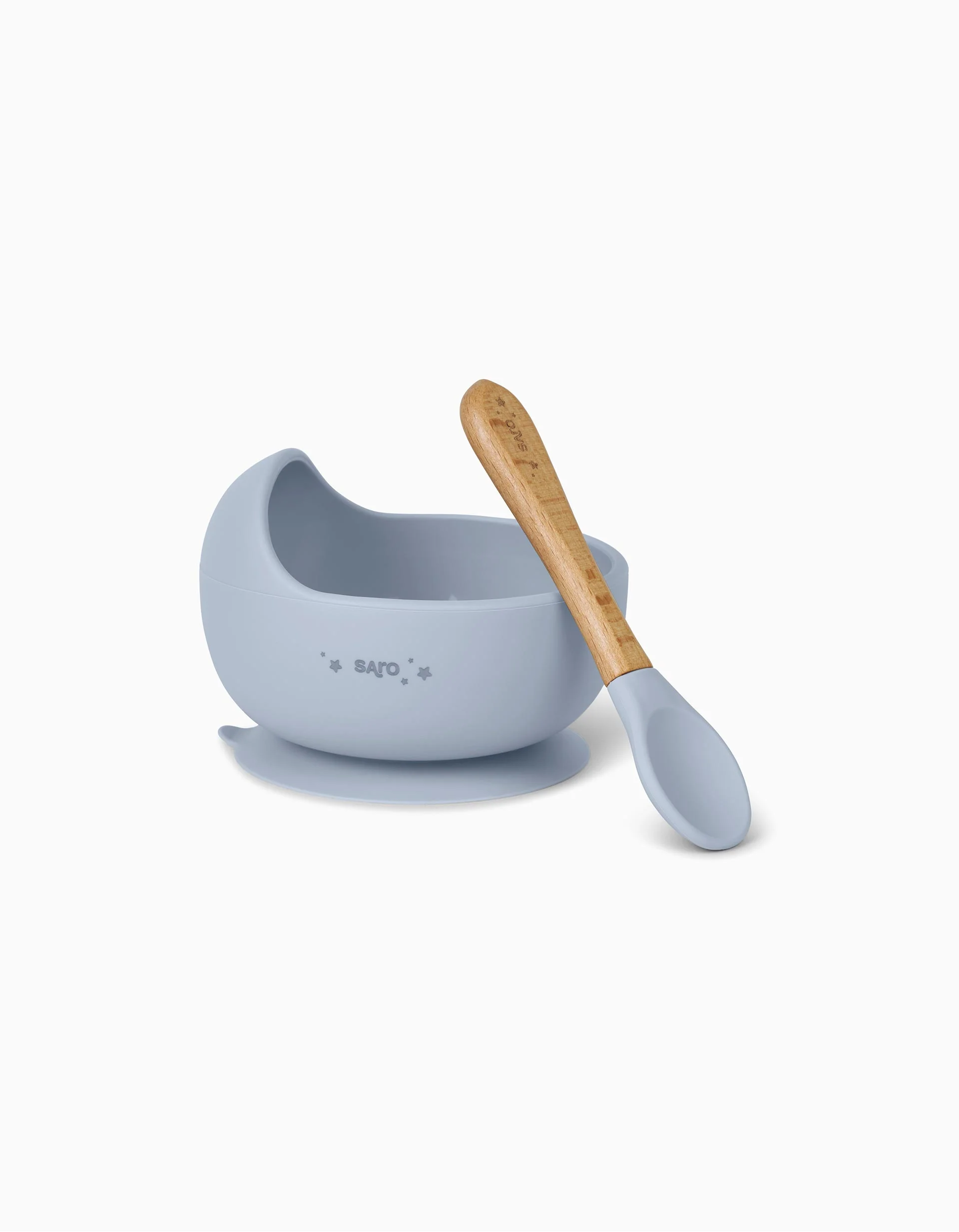 Wave Dusty Saro Cup and Spoon, Blue
