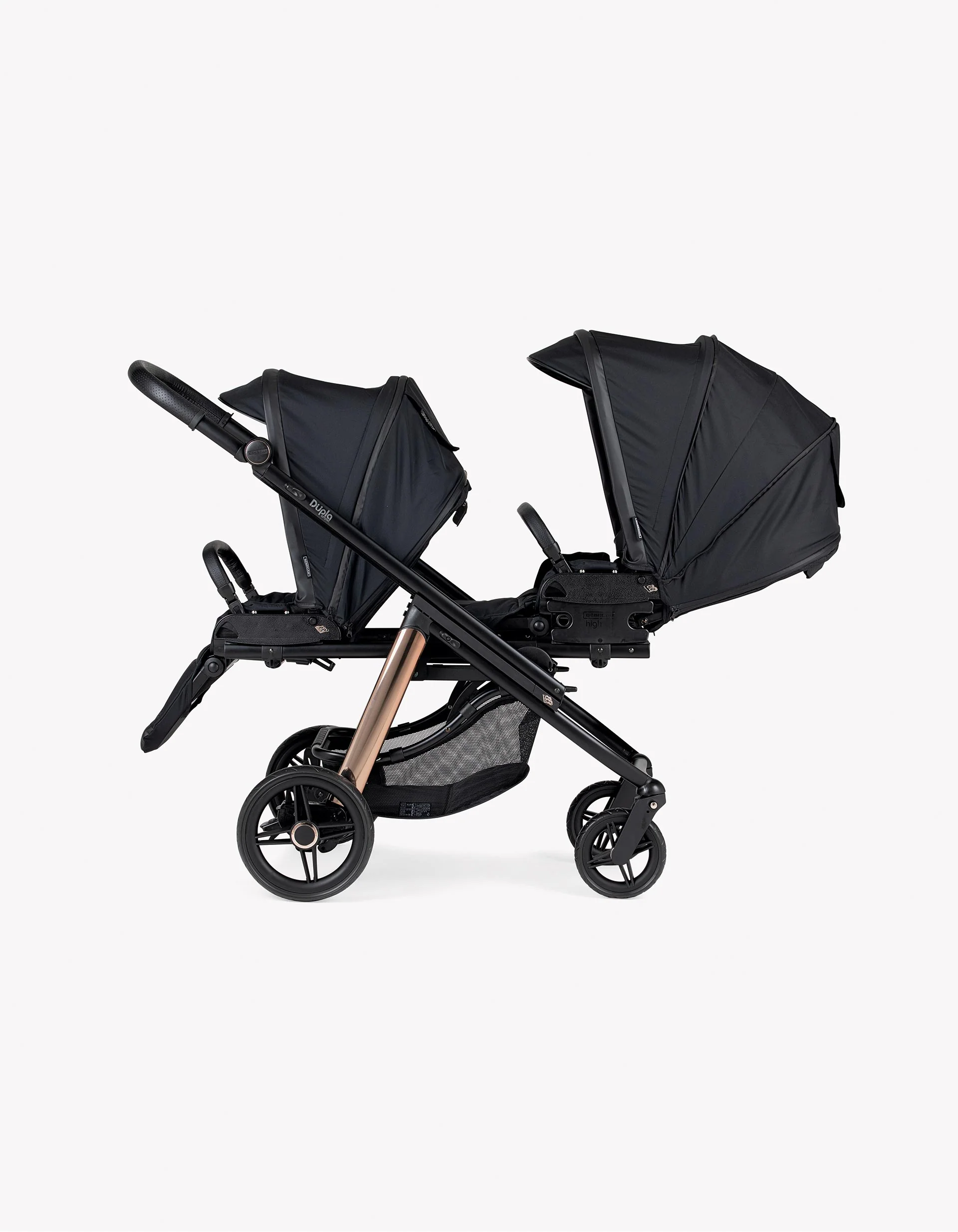 Bebecar Double Stroller Compact Black