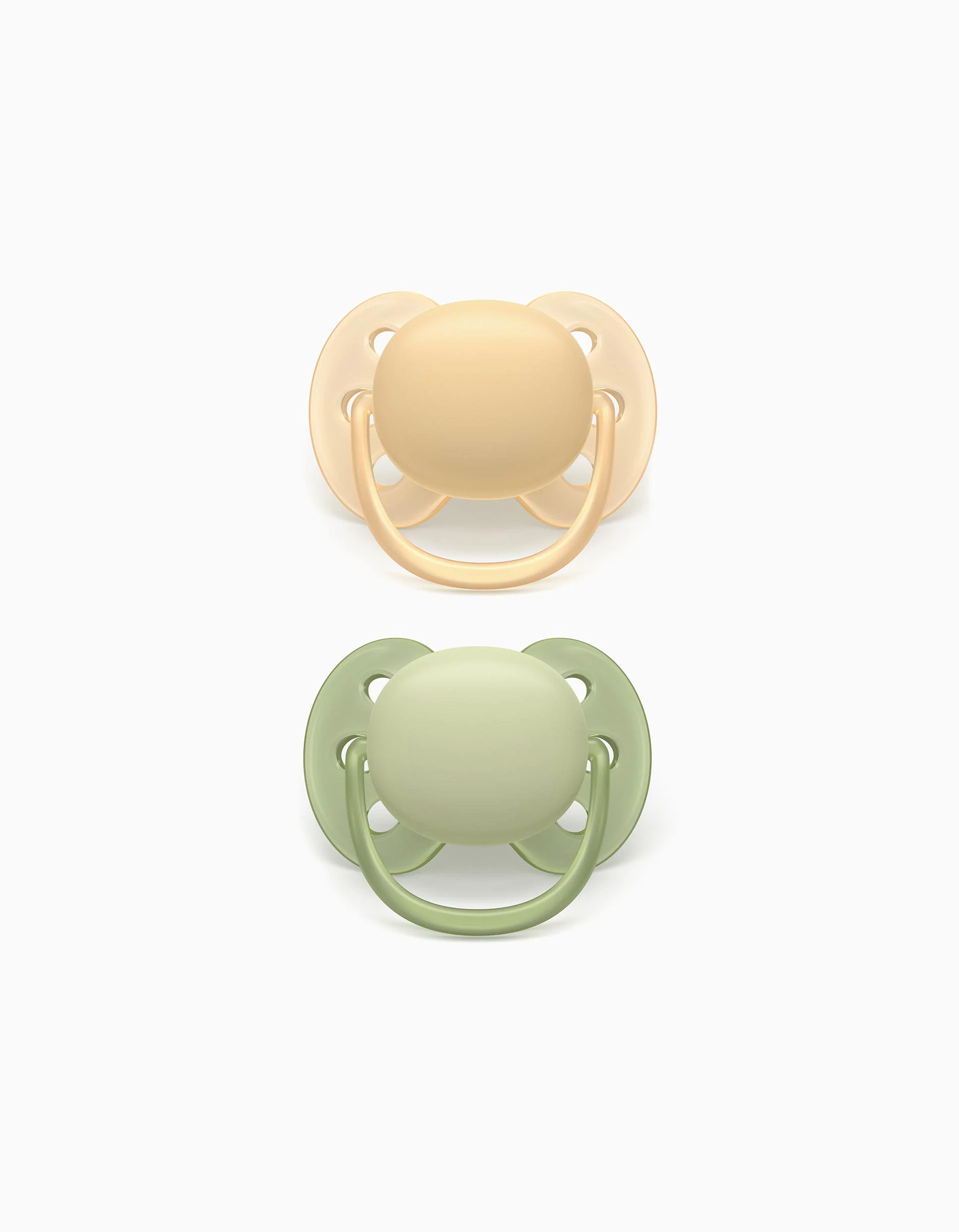 Pack of 2 Philips Avent Ultra Soft Soothers, 6-18M+